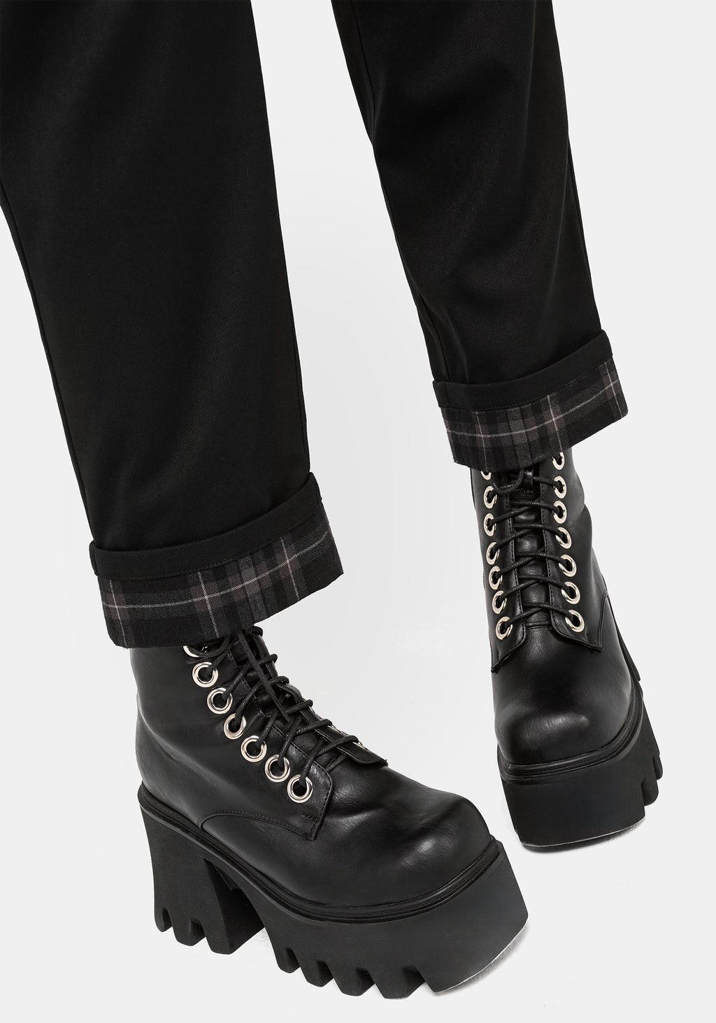 Clover Check Contrast Trousers Product Image