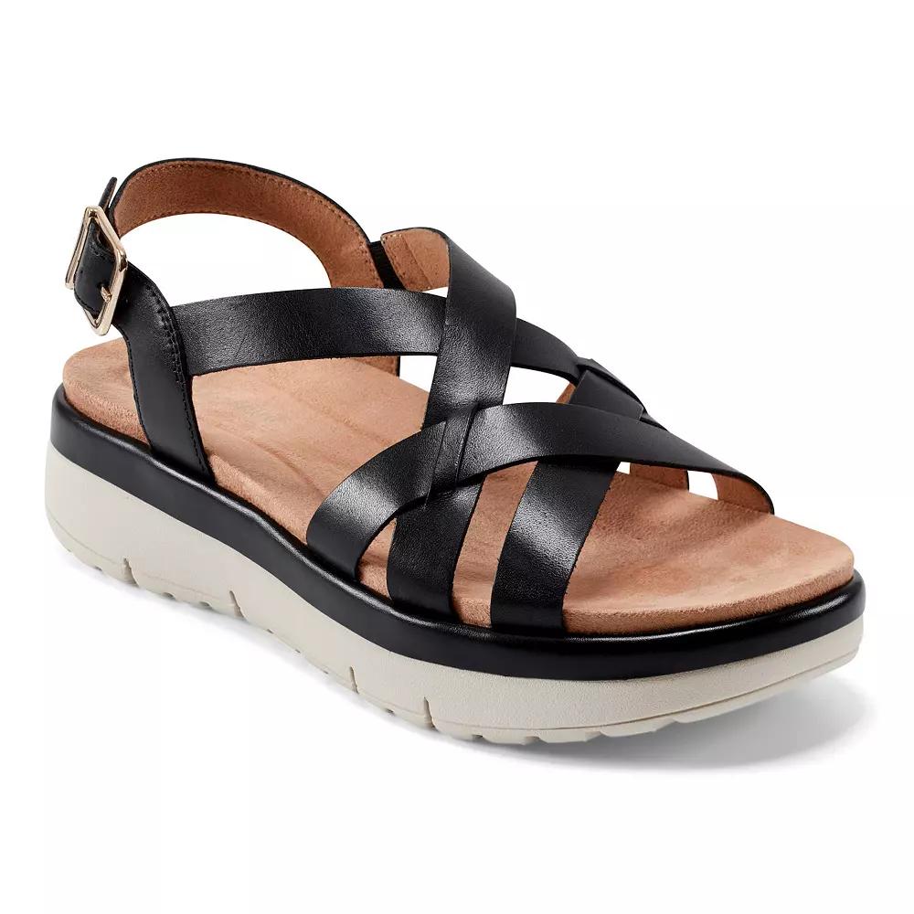 Easy Spirit Indie Women's Leather Strappy Wedge Sandals,  Product Image