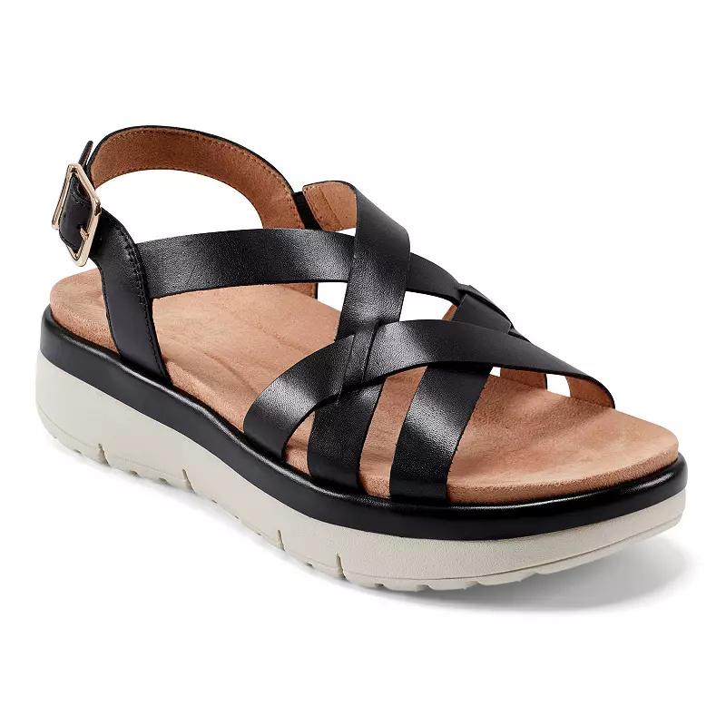 Easy Spirit Indie Women's Leather Strappy Wedge Sandals,  Product Image