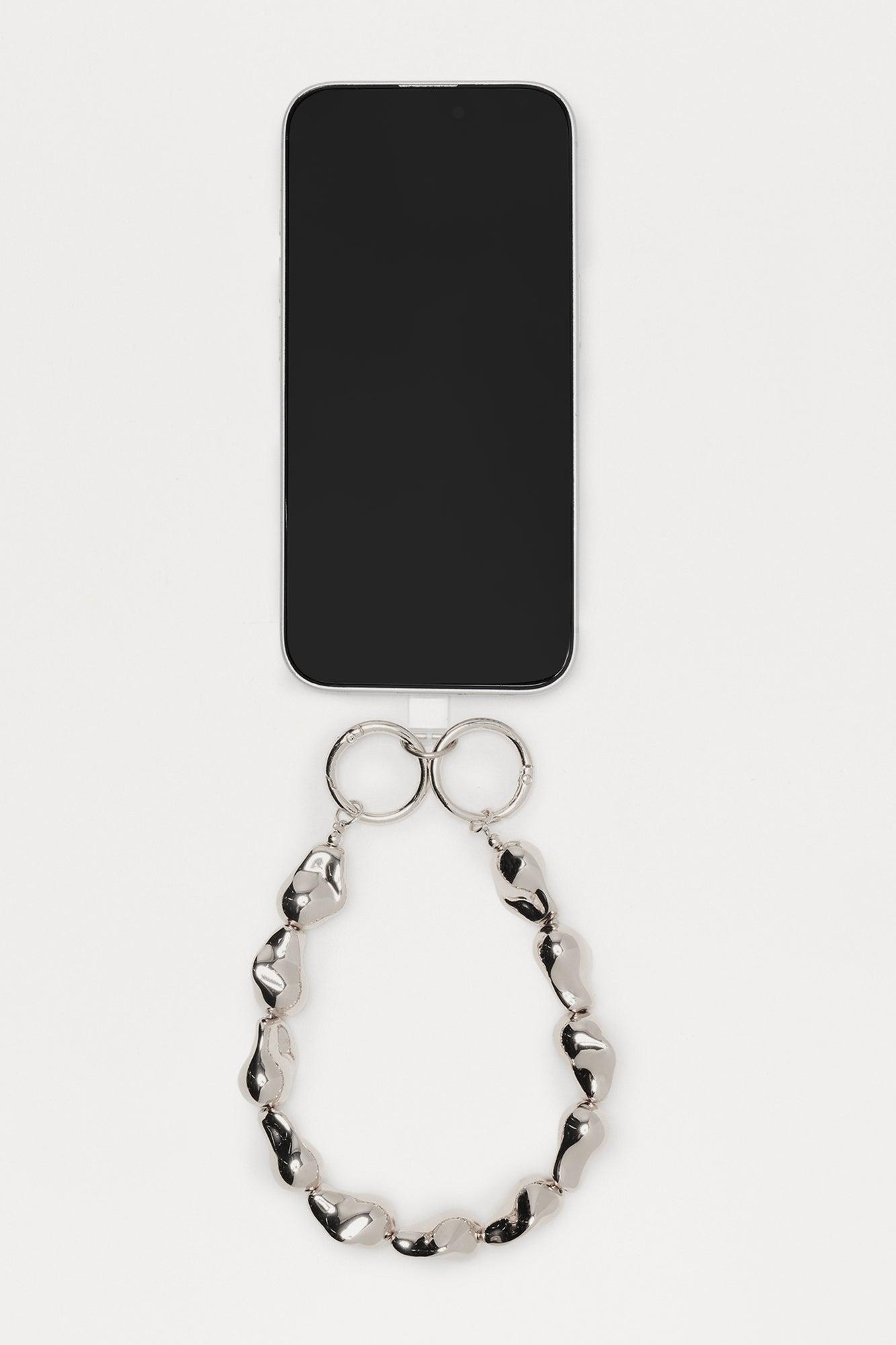 Resort Radiance Beaded Phone Wristlet - Silver Female Product Image