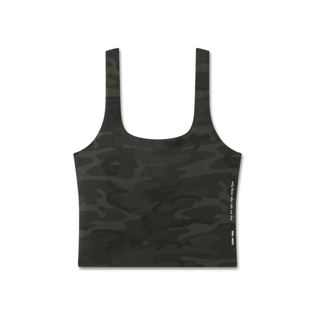 W022. LYCRA® 2-in-1 Tank Top - Dark Camo Product Image