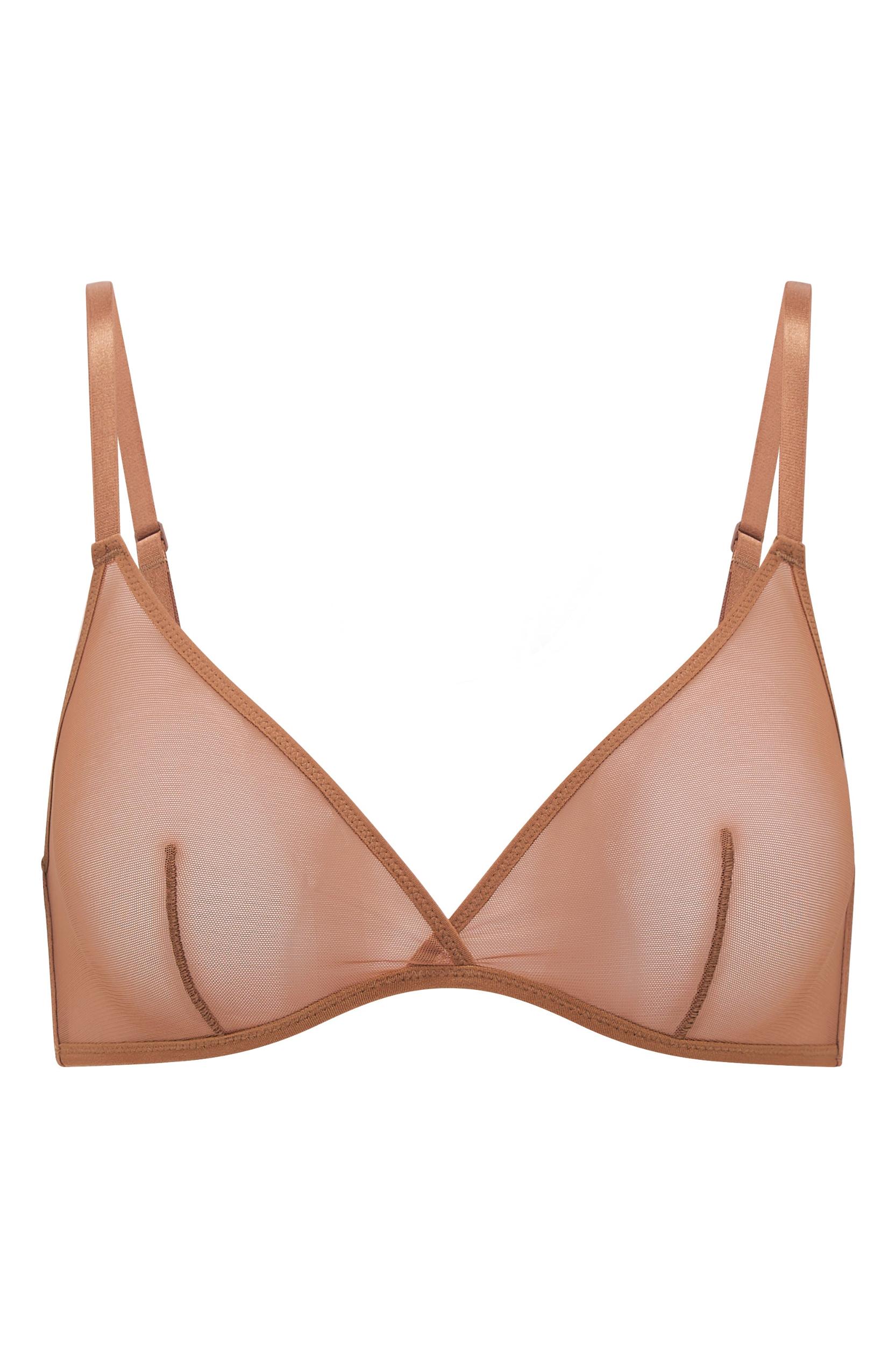 Soft Mesh String Bikini in Honey Product Image