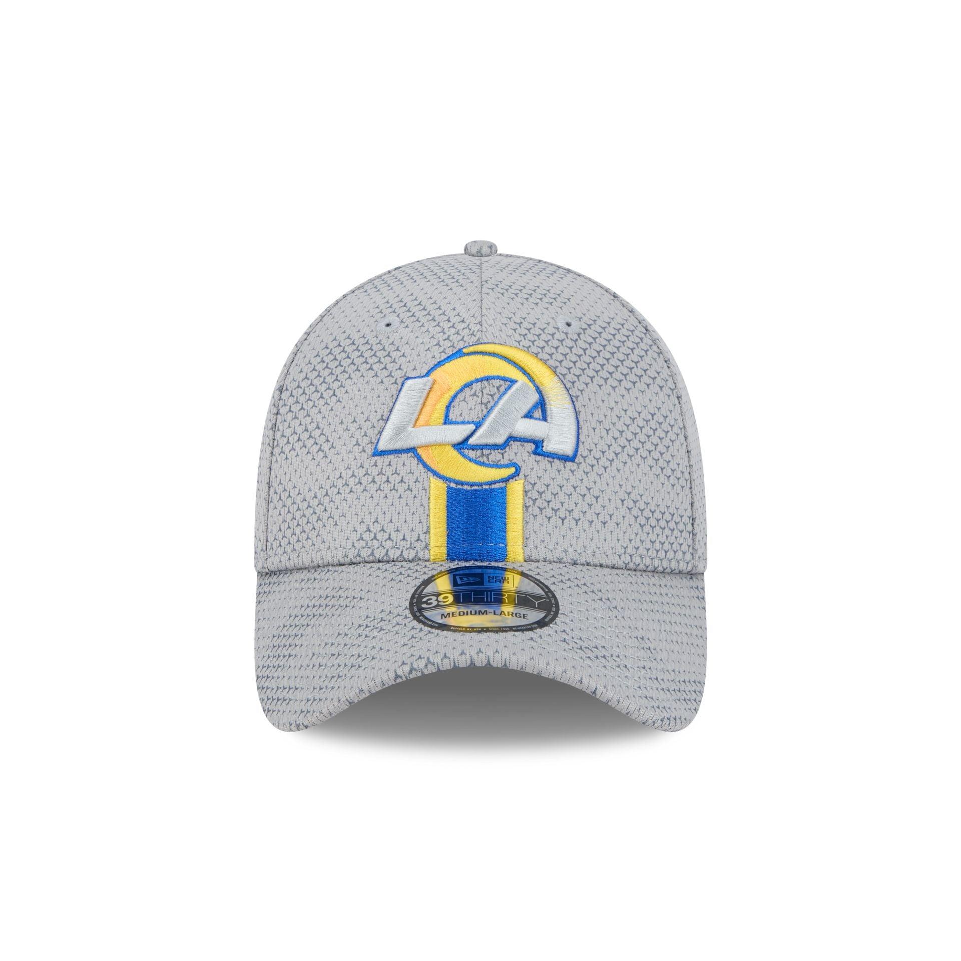 Los Angeles Rams 2024 Sideline Gray 39THIRTY Stretch Fit Hat Male Product Image