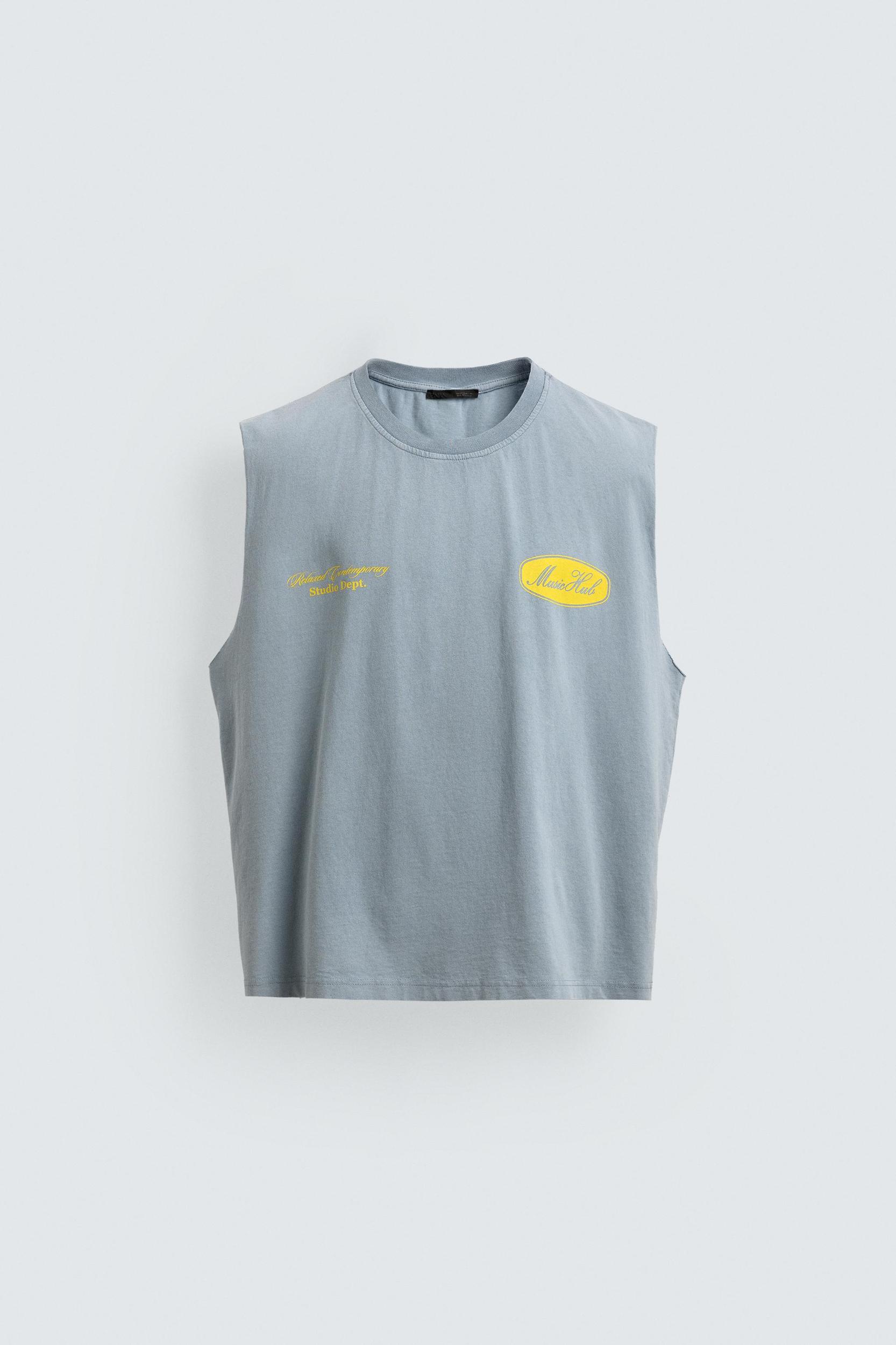 WASHED PRINTED TANK TOP Product Image
