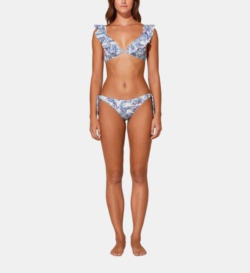 Vilebrequin Women's Isadora Fish Halter Bikini Top in Blanc at Nordstrom, Size Medium Product Image