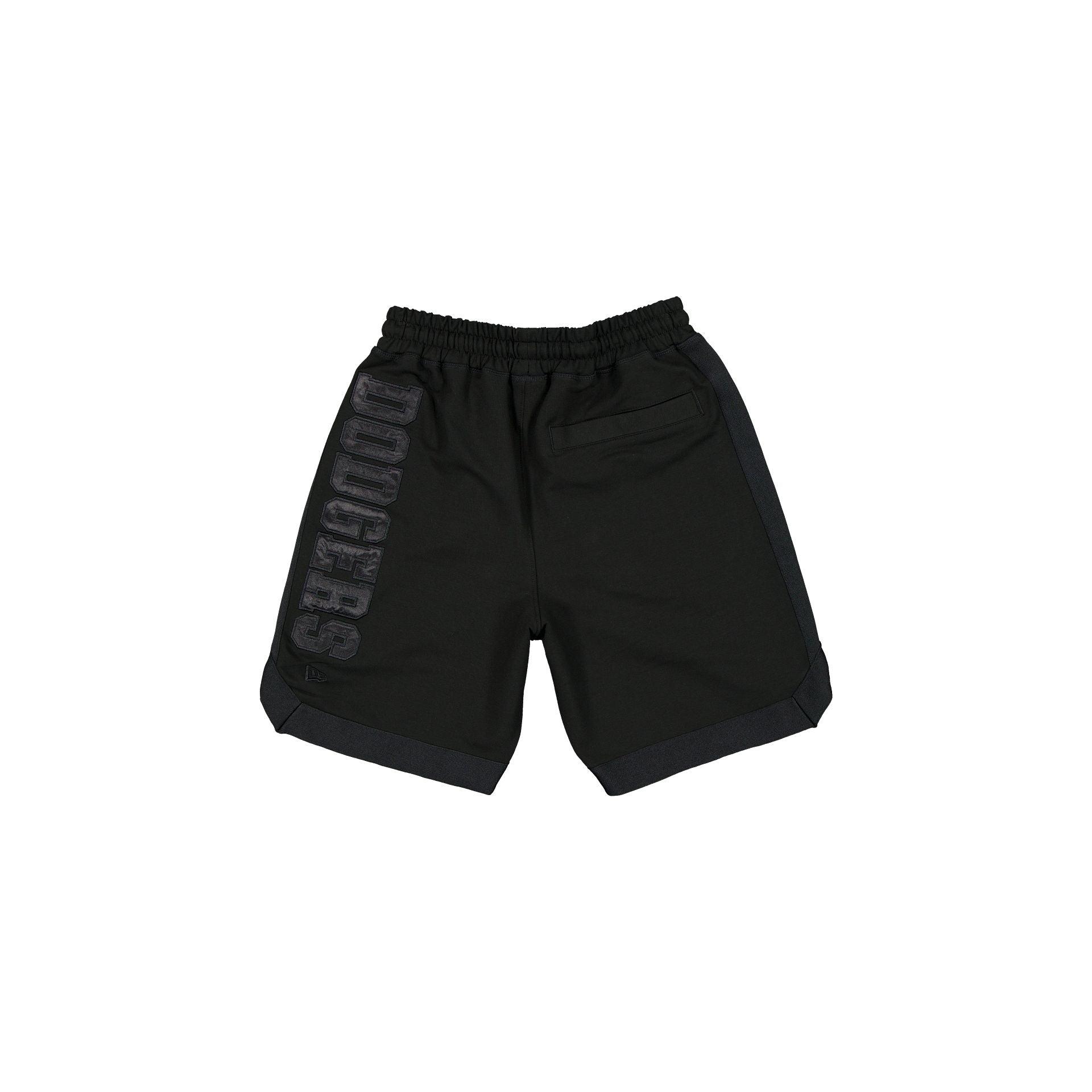 Los Angeles Dodgers Black on Black Logo Select Shorts Male Product Image