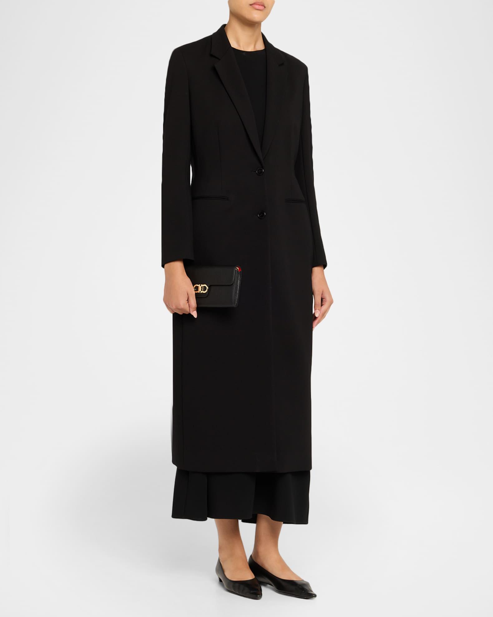 Double Gancio Grain Leather Clutch Bag Product Image