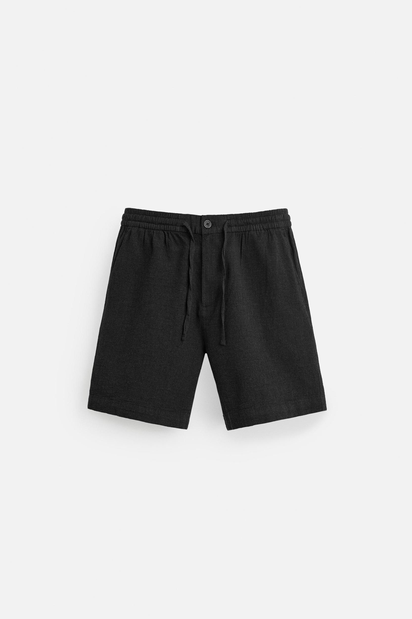 CHECKERED TEXTURED SHORTS Product Image