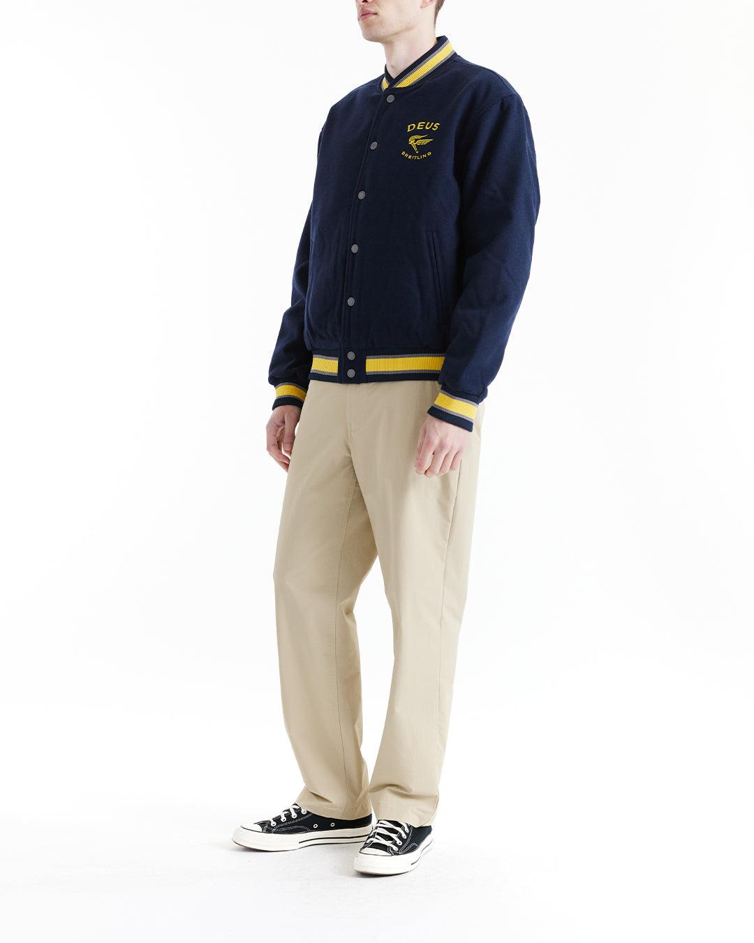 Torpedo Varsity Jacket - Navy Product Image