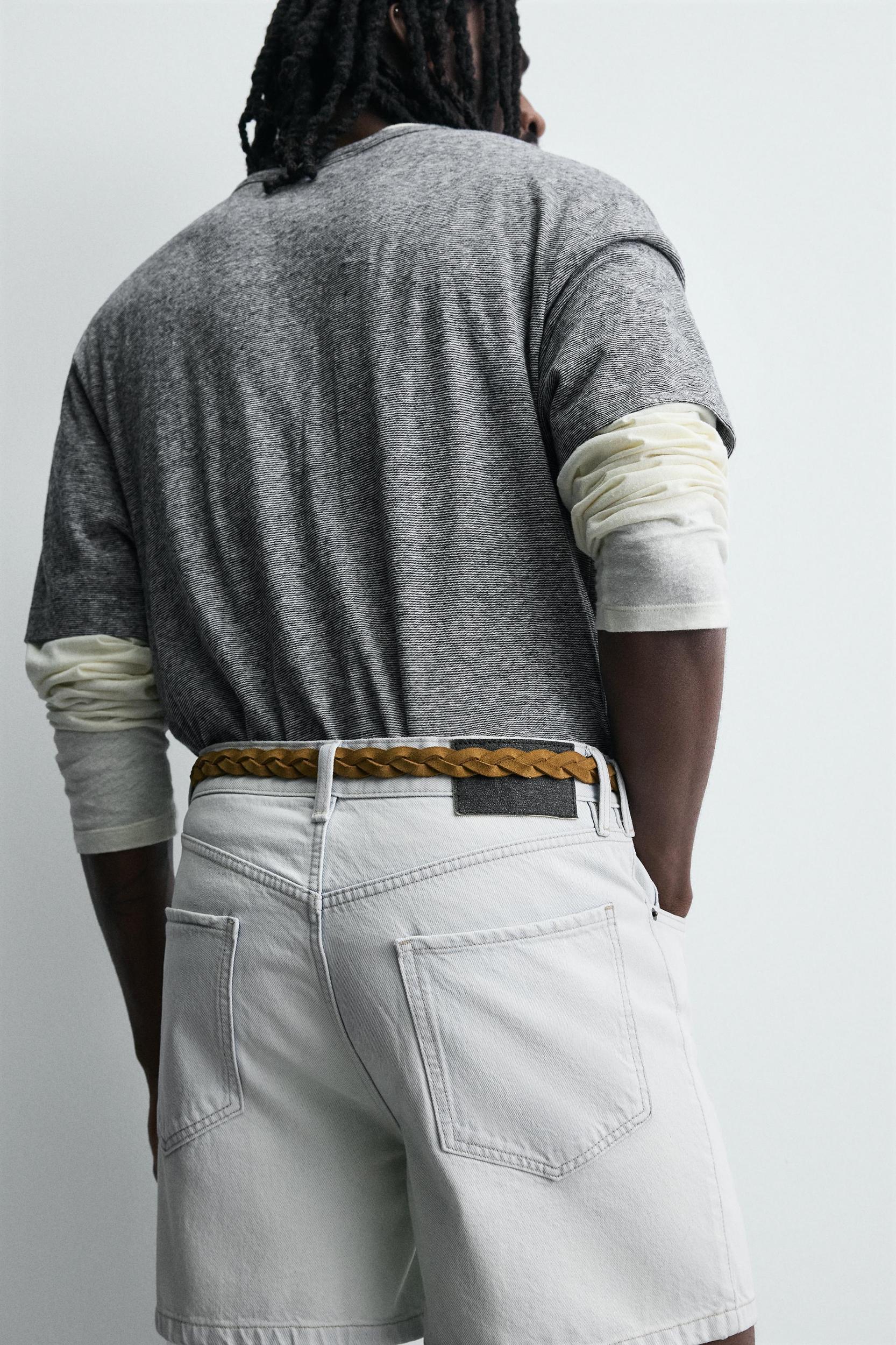 REGULAR FIT DENIM SHORTS Product Image