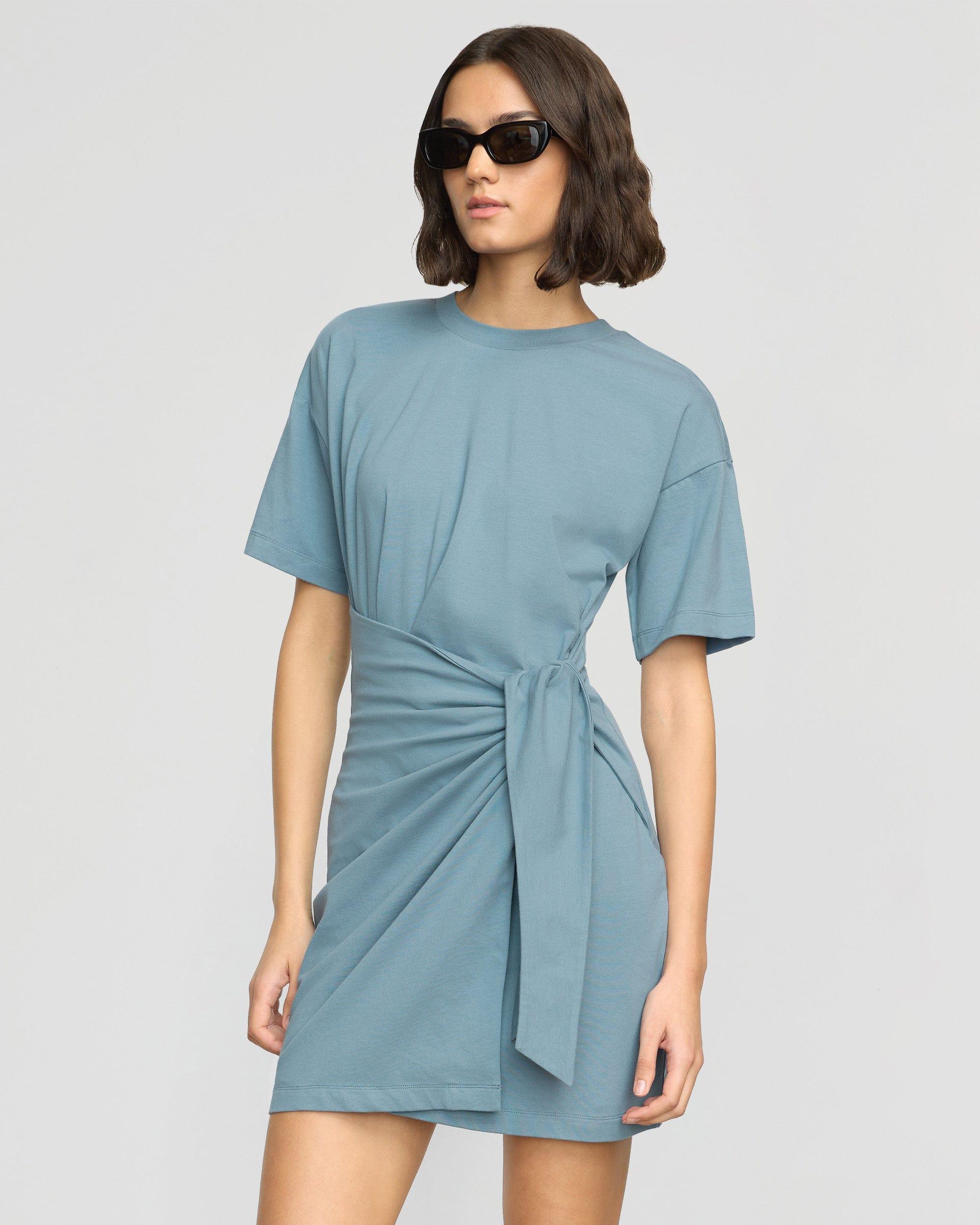 Fallon Organic Cotton T-Shirt Wrap Dress Product Image
