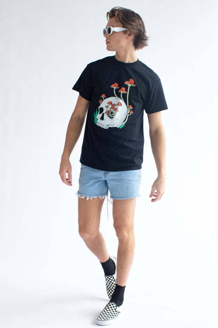 Skull & Shrooms T-Shirt Product Image