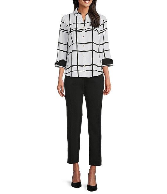 Investments the PARK AVE fit Elite Stretch Ankle Straight Pants Product Image