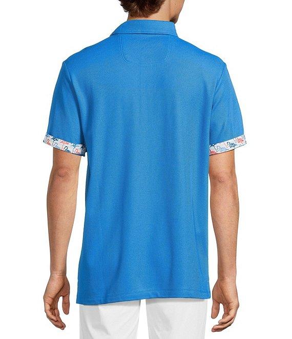 Tommy Bahama IslandZone Flamingo Mingle 5 O 'Clock Short Sleeve Polo Shirt Product Image