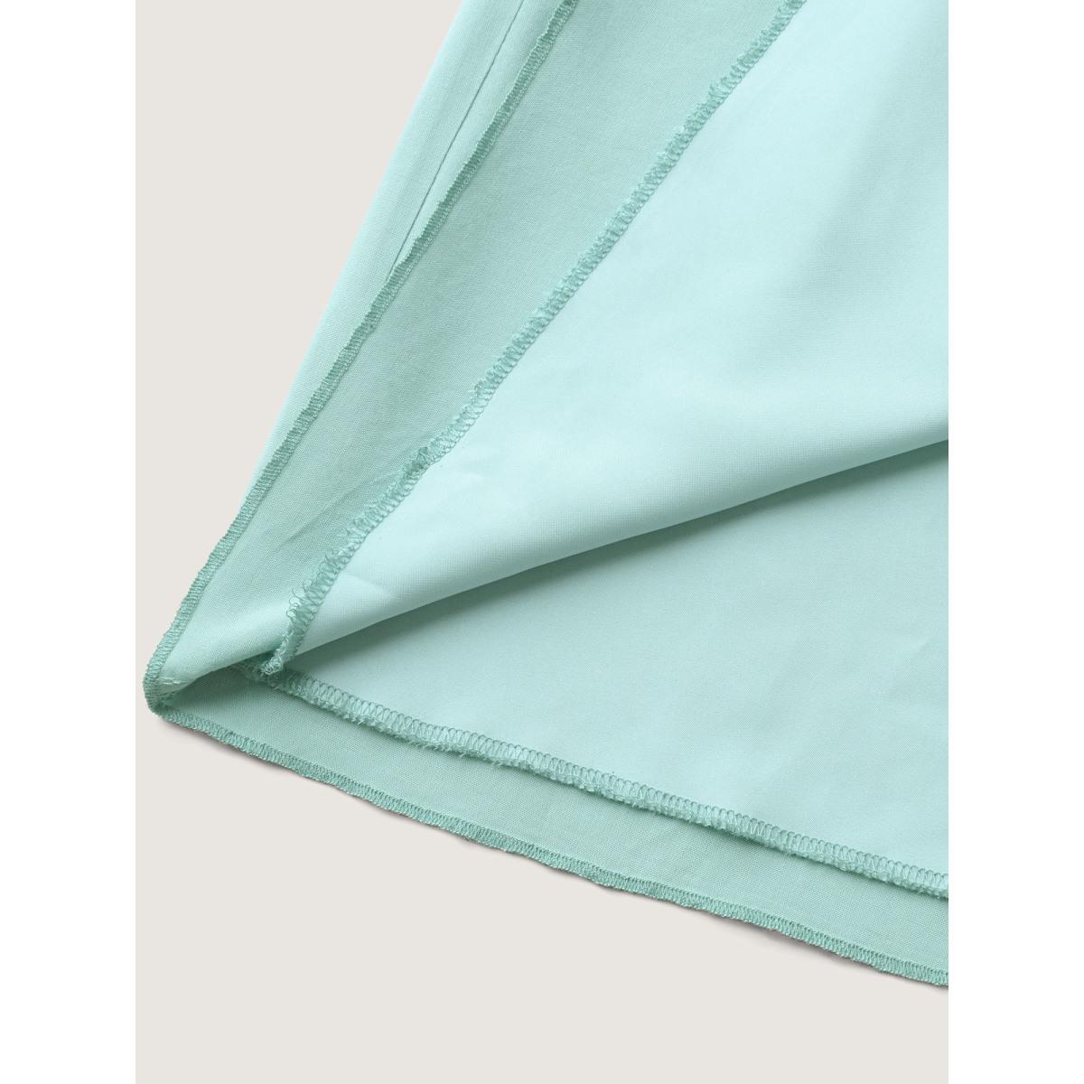 Plus Size Braided Embroidery Asymmetrical Cami Midi Dress Mint Women U-neck Sleeveless Curvy BloomChic 26/4X Product Image