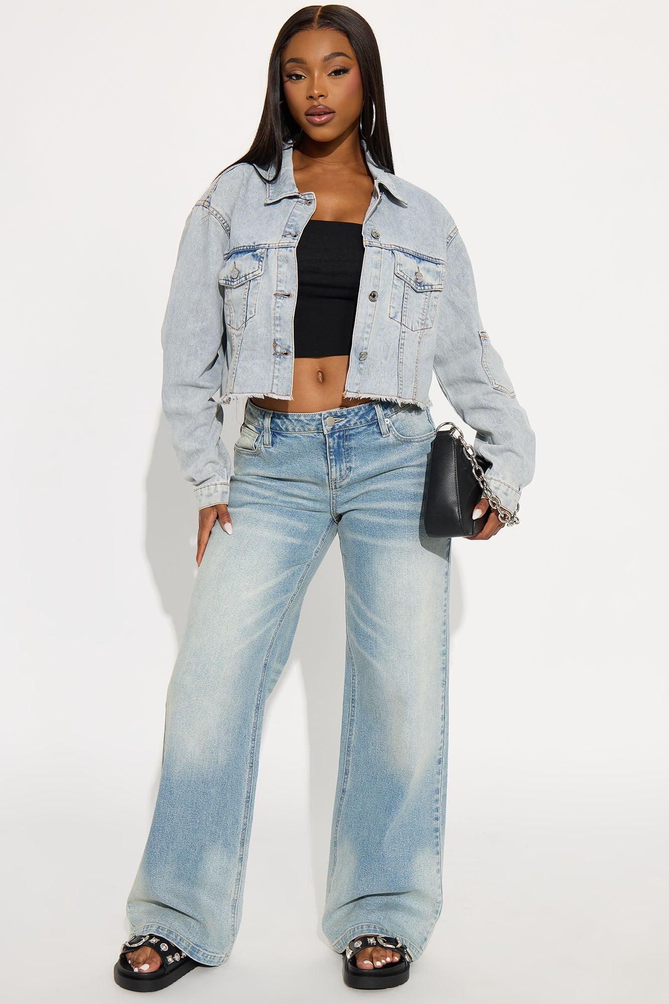 Best You Had Denim Trucker Jacket - Light Wash Female Product Image