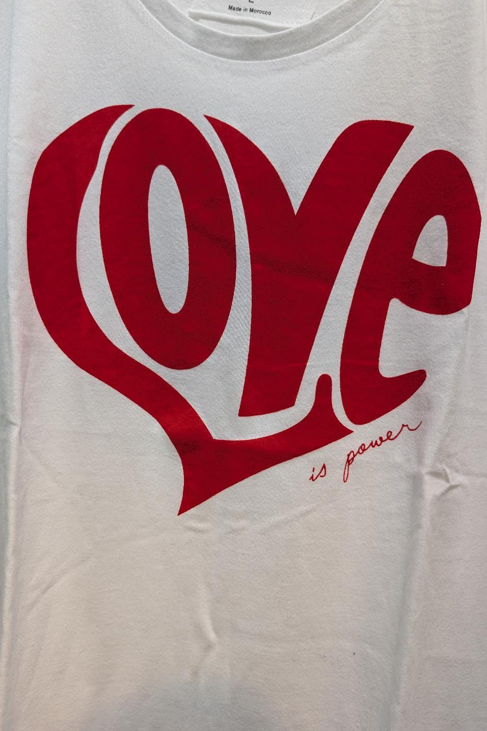 Love Is Power Graphic Scoop Neck Tee Product Image