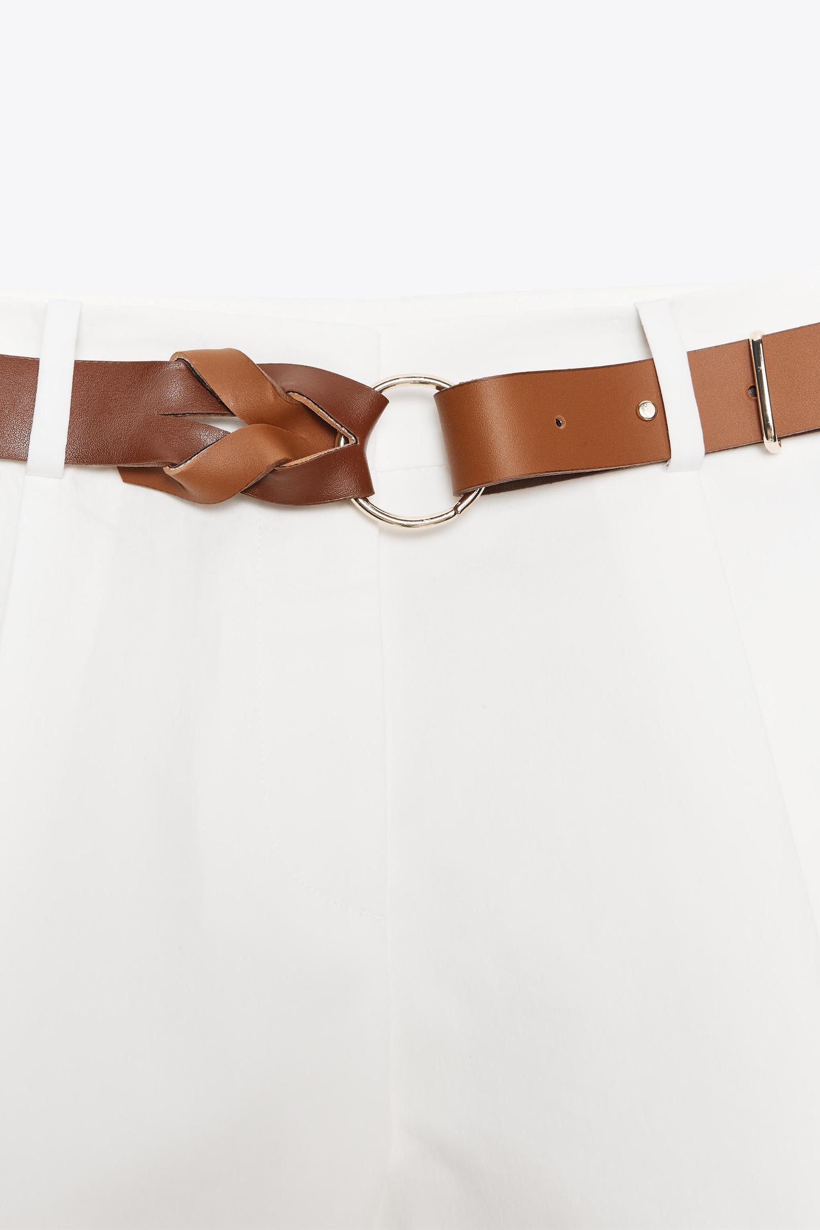 BELTED FLOWY SHORTS Product Image