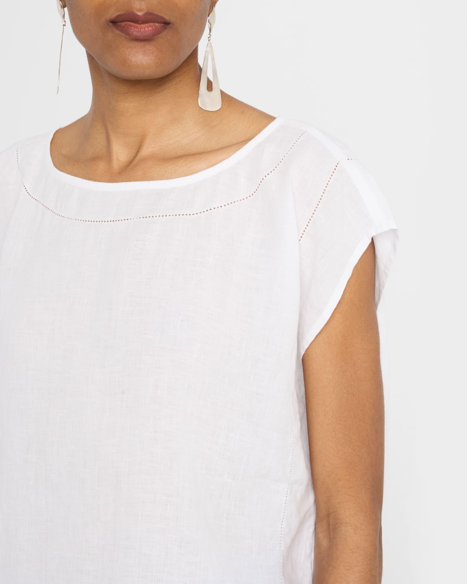 Open-Stitch Organic Linen Top Product Image