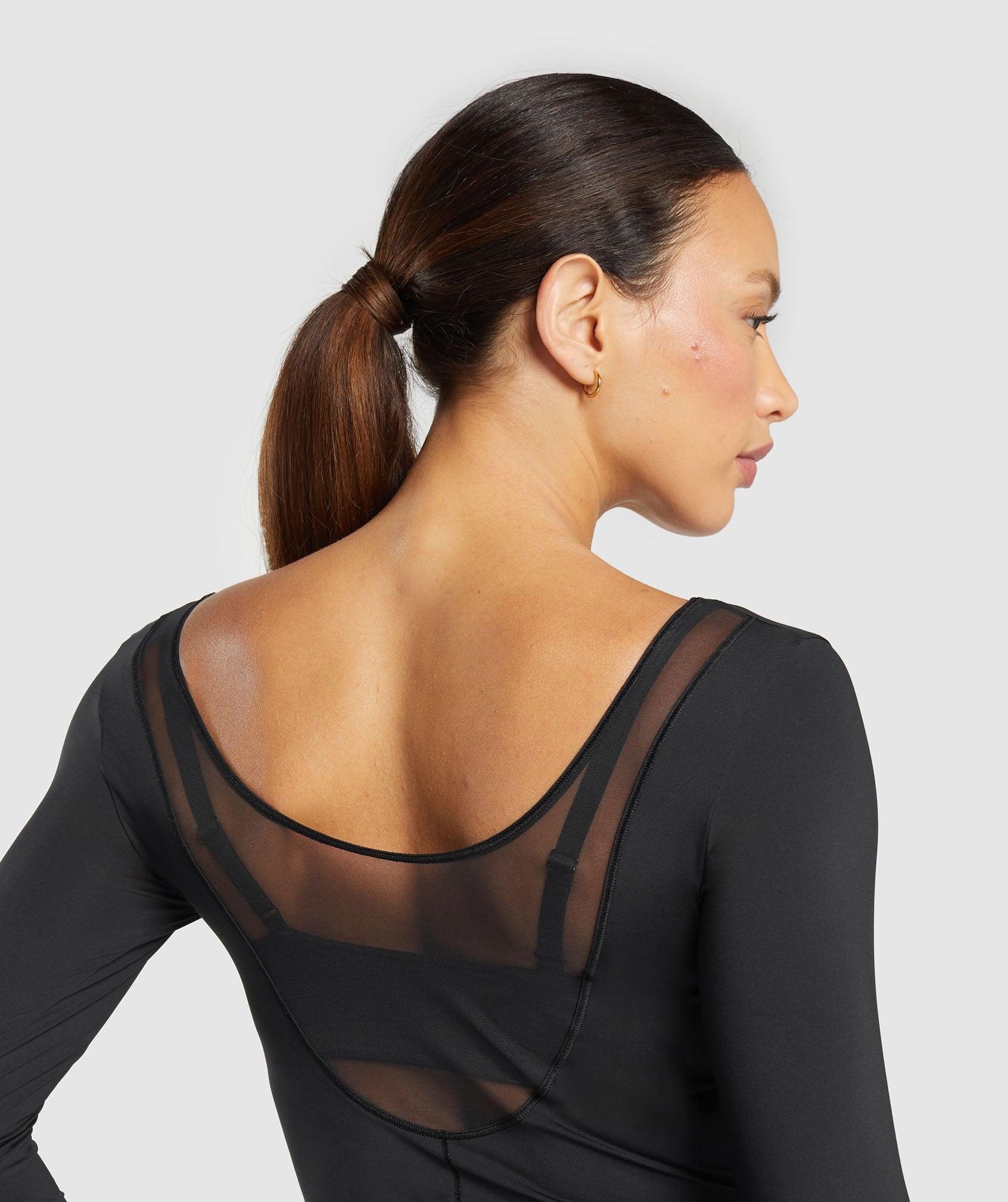 Gymshark Elevate Long Sleeve Top - Black Female Product Image