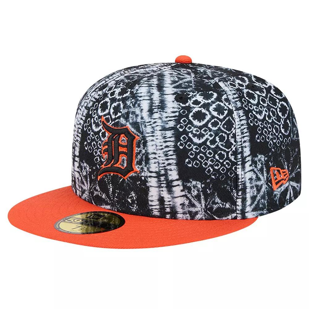 Men's New Era Black Detroit Tigers Sands 59FIFTY Fitted Hat, Size: 7 3/8 Product Image