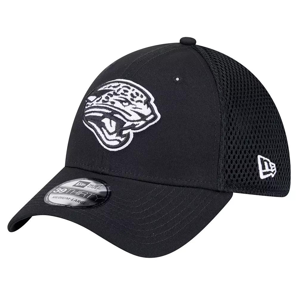 Men's New Era Black Jacksonville Jaguars Main Neo 39THIRTY Flex Hat,  Product Image