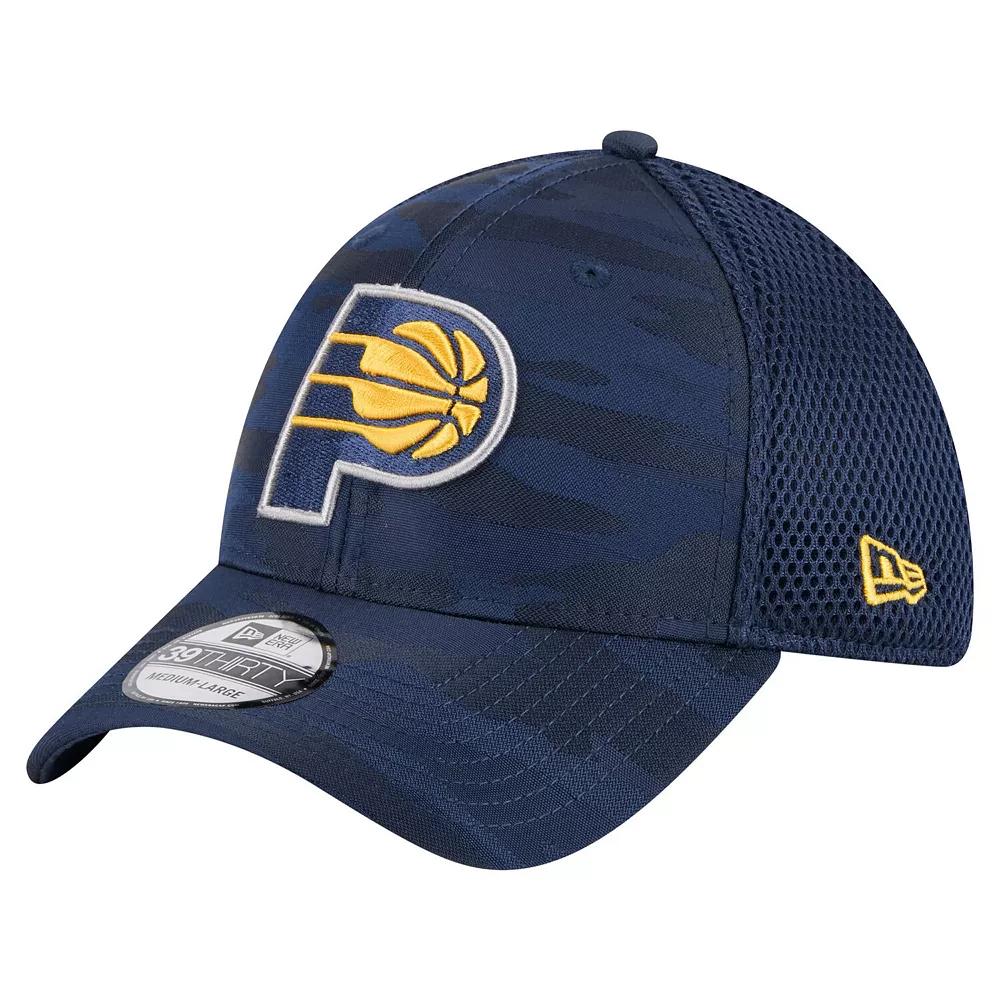 Men's New Era  Navy Indiana Pacers Subtle Camo 39THIRTY Flex Hat, Size: Large/XL, Blue Product Image