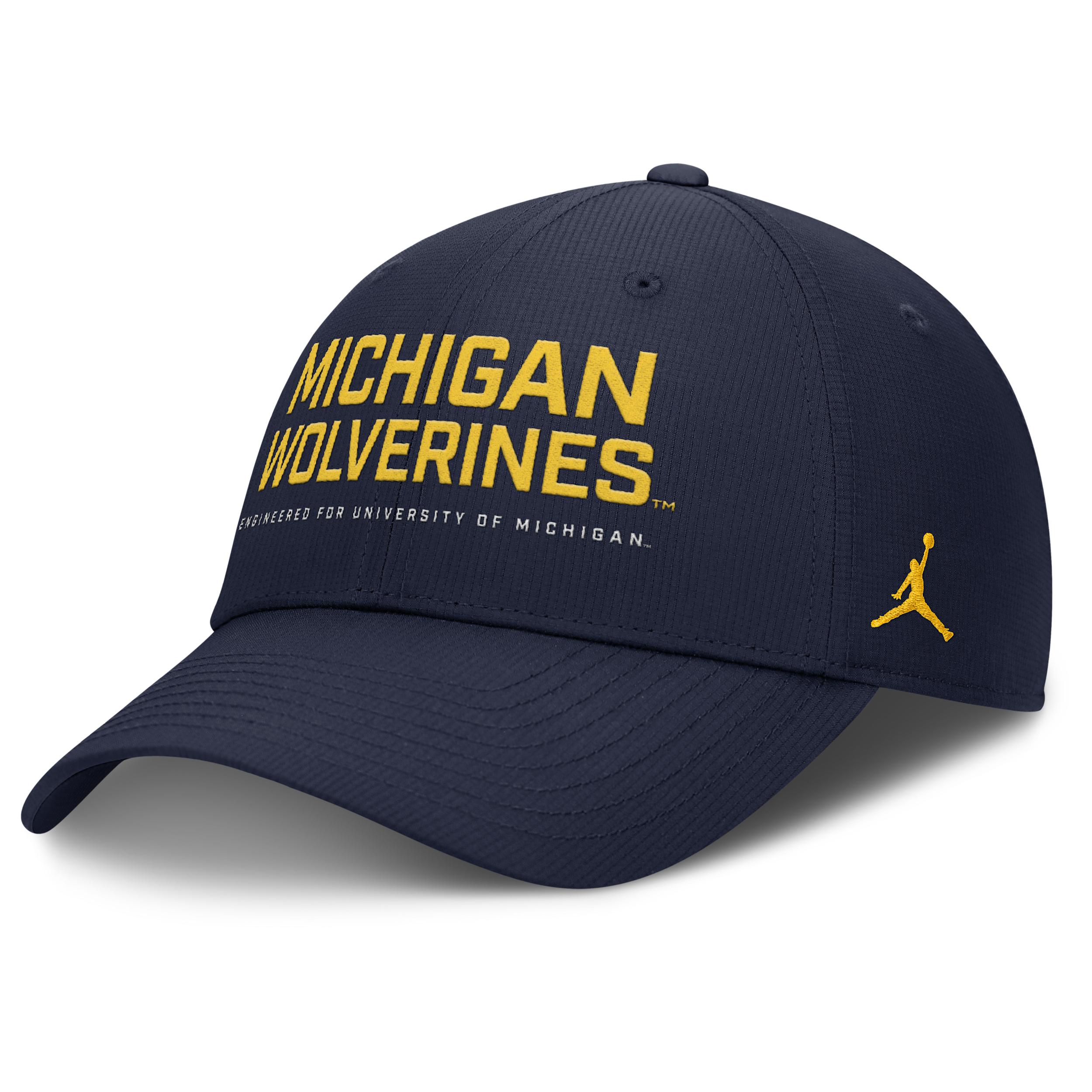 Mens Michigan On-Field Club Gameday Jordan Brand Dri-FIT College Adjustable Hat | JC0841SMWN-CDY Product Image