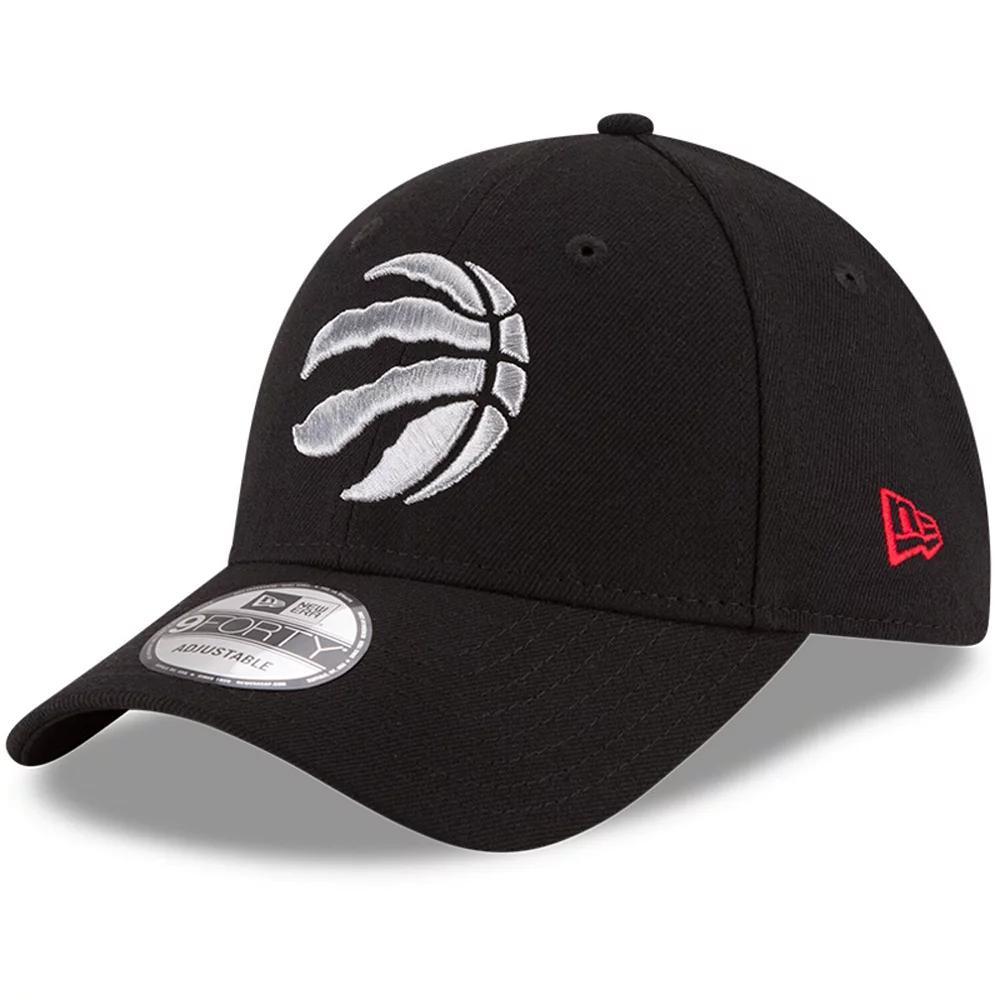 Men's New Era Black Toronto Raptors Official Team Color 9FORTY Adjustable Hat, Rpt Black Product Image