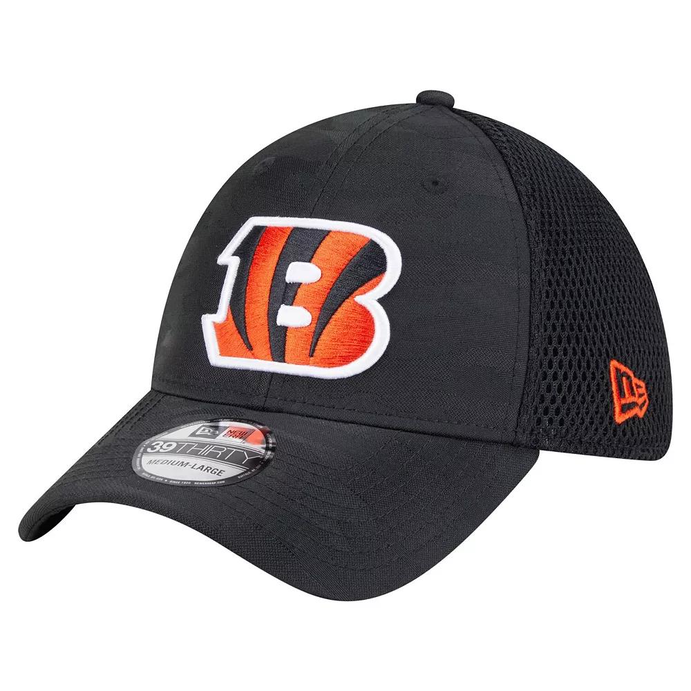 Men's New Era Black Cincinnati Bengals Active Camo 39THIRTY Flex Hat,  Product Image