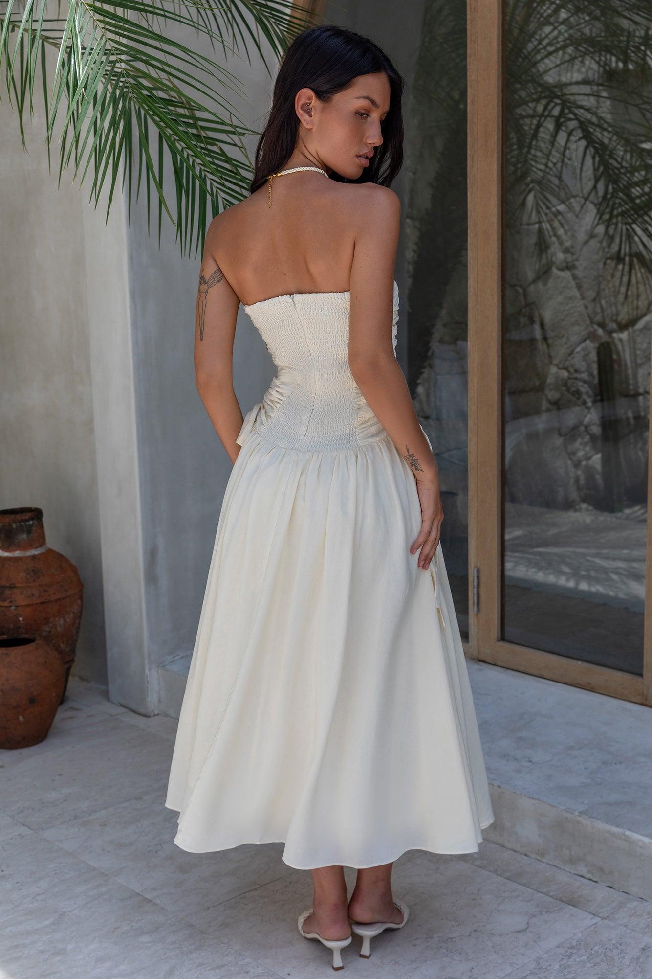 Zori Maxi Dress Cream Product Image