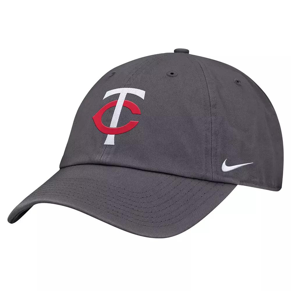 Men's Nike Gray Minnesota Twins Club Adjustable Hat, Size: Medium/Large, Grey Product Image