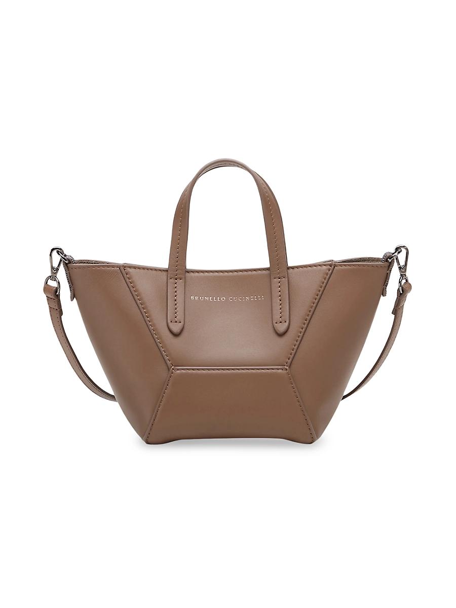 Womens Duo Mini Bag in Calfskin with Monili Product Image