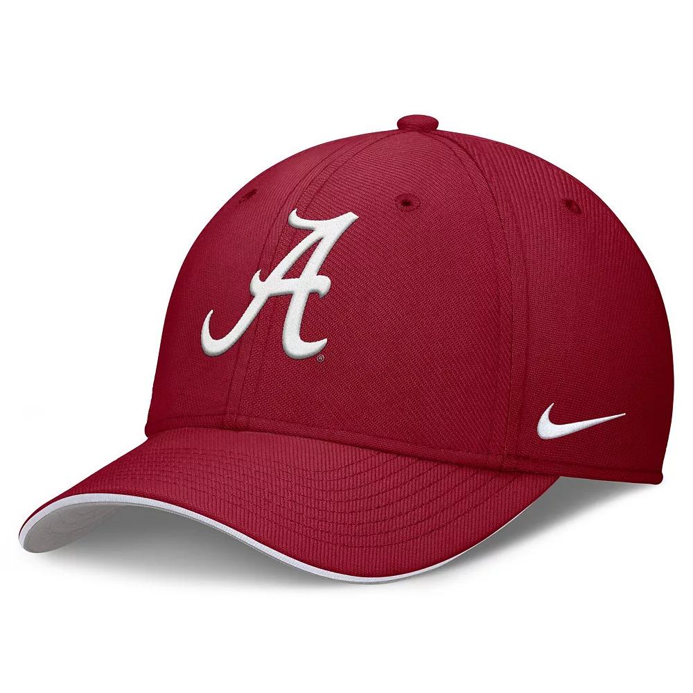 Men's Nike Crimson Alabama Crimson Tide 2025 Dugout Coaches Rise Swoosh Performance Flex Hat, Size: Medium/Large, Red Product Image