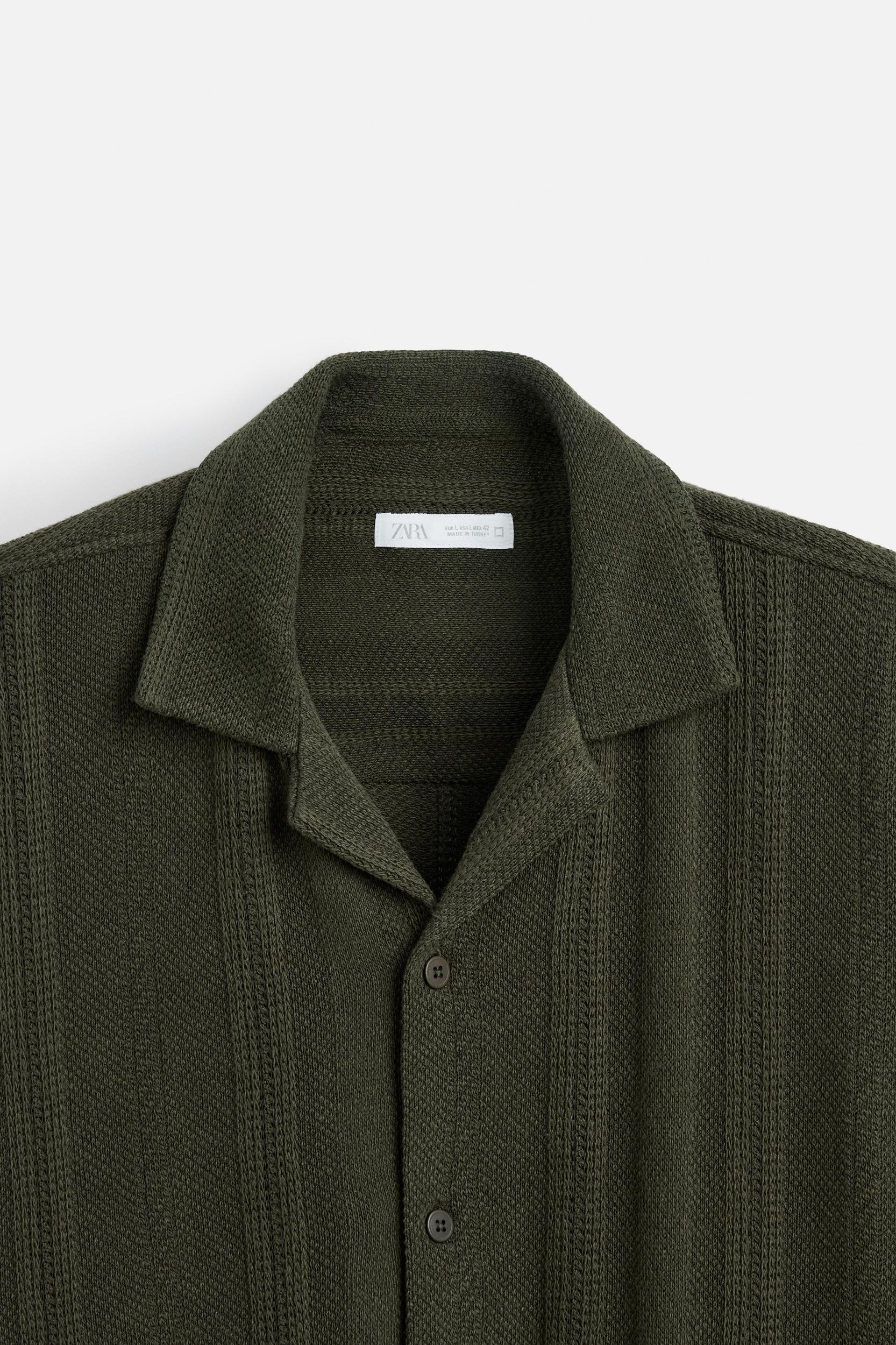 TEXTURED STRIPED SHIRT Product Image