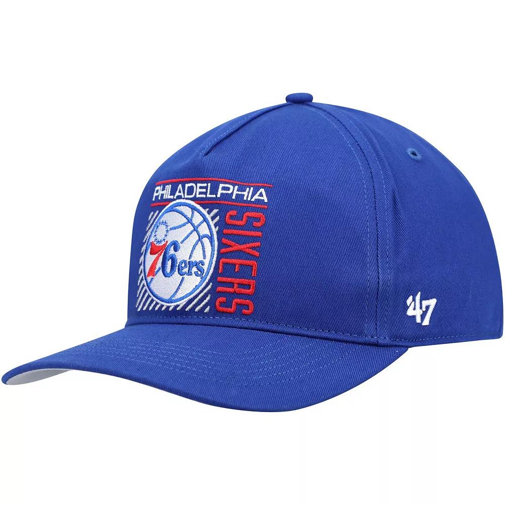 Men's '47 Royal Philadelphia 76ers Reflex Hitch Snapback Hat, 76r Blue Product Image