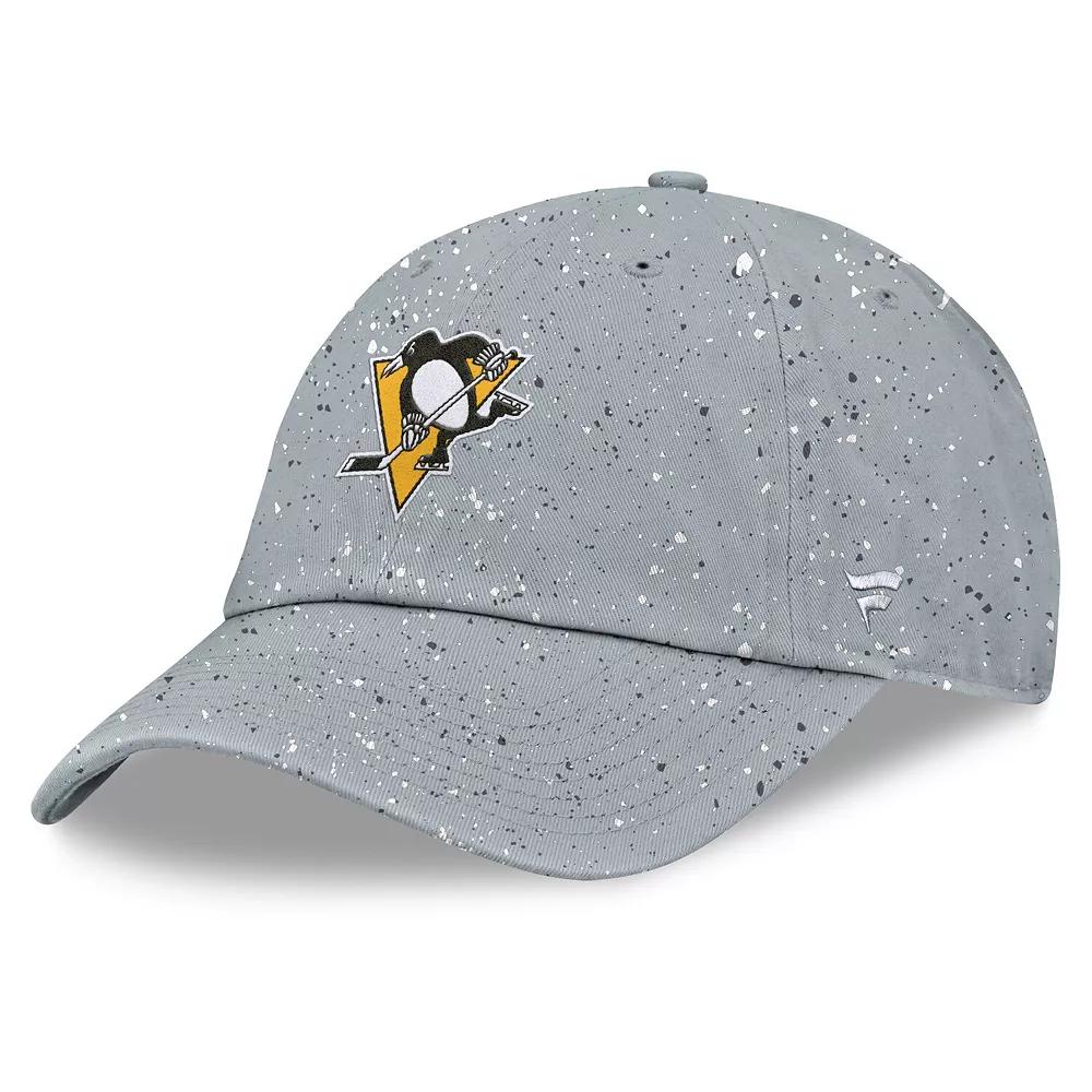 Women's Fanatics Gray Pittsburgh Penguins Heritage Snow Day Speckle Adjustable Hat, Grey Product Image