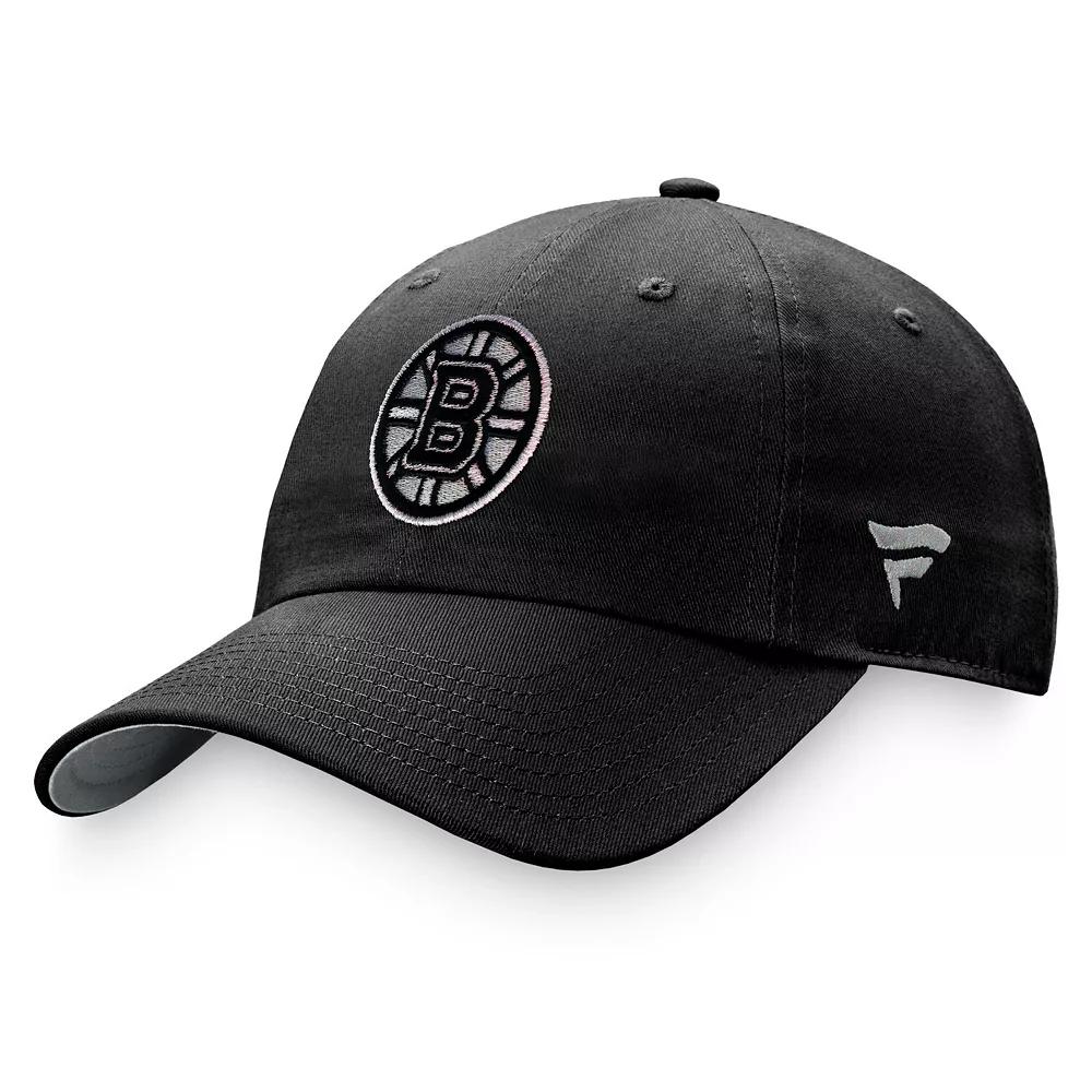 Women's Fanatics Branded Black Boston Bruins Iconic Glimmer Adjustable Hat Product Image