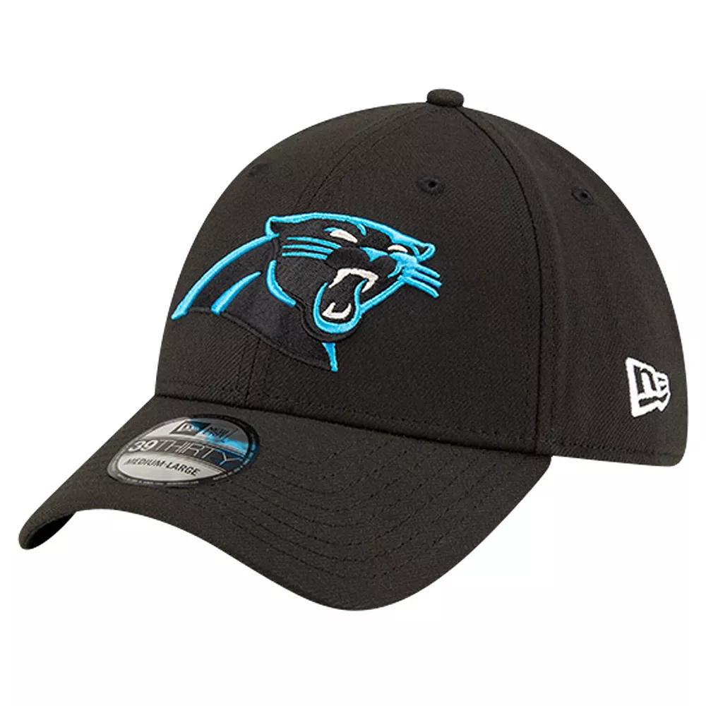 Men's New Era Black Carolina Panthers Classic 39THIRTY Flex Hat, Size: Medium/Large Product Image