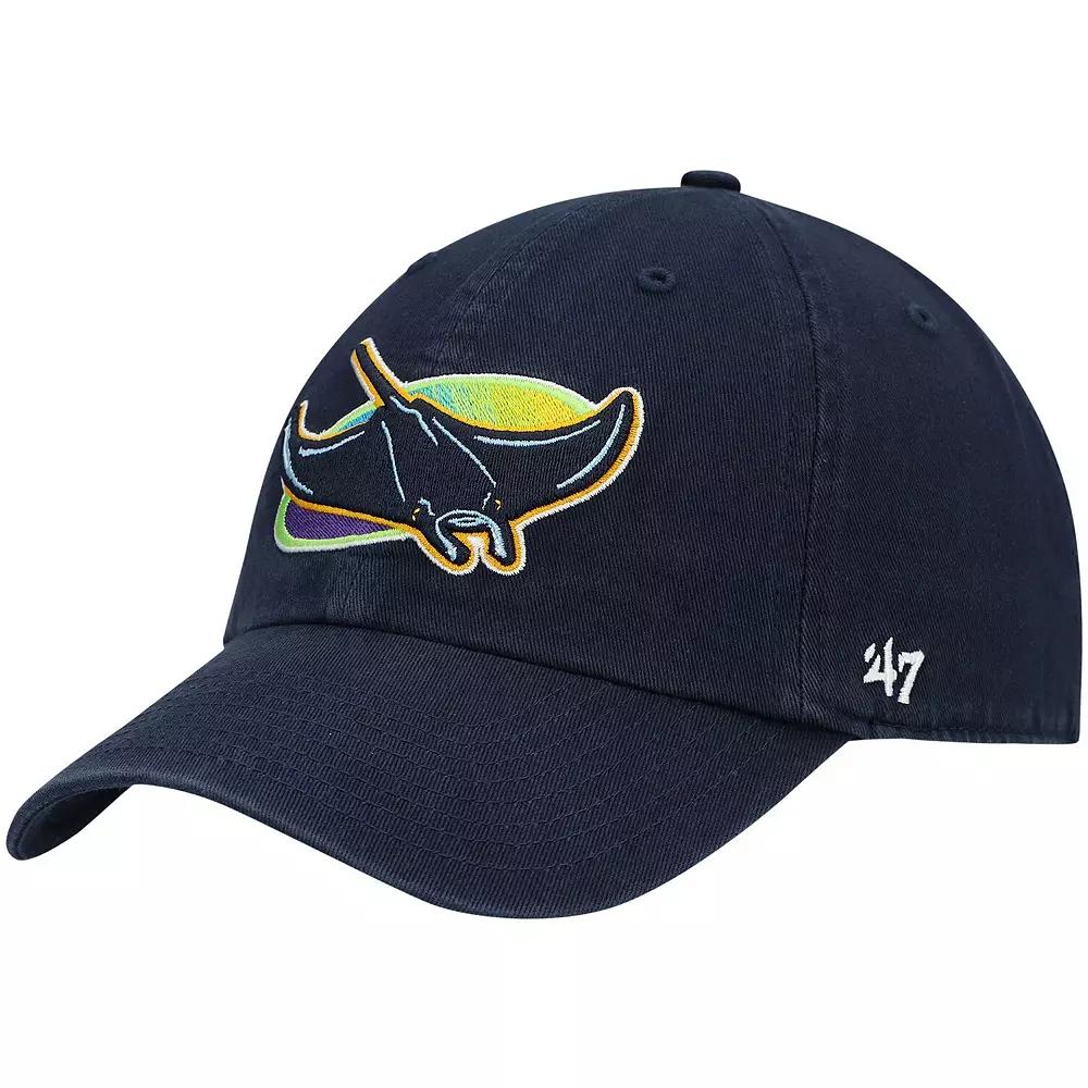 Men's '47 Navy Tampa Bay Rays Clean Up Adjustable Hat, Blue Product Image