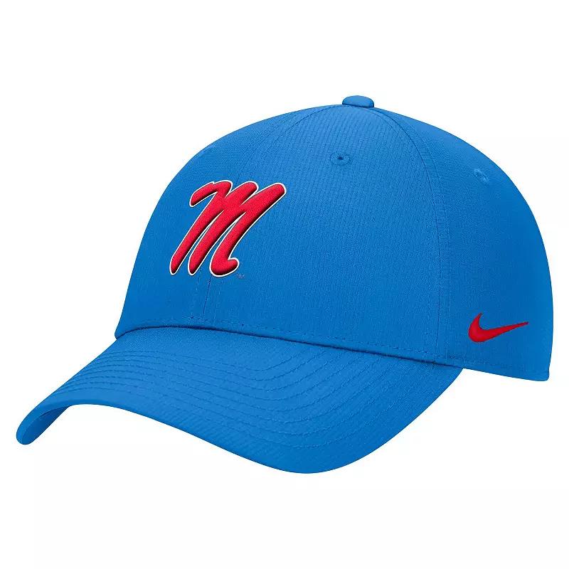 Men's Nike Powder Blue Ole Miss Rebels 2025 On-Field Club Performance Adjustable Hat,  Product Image