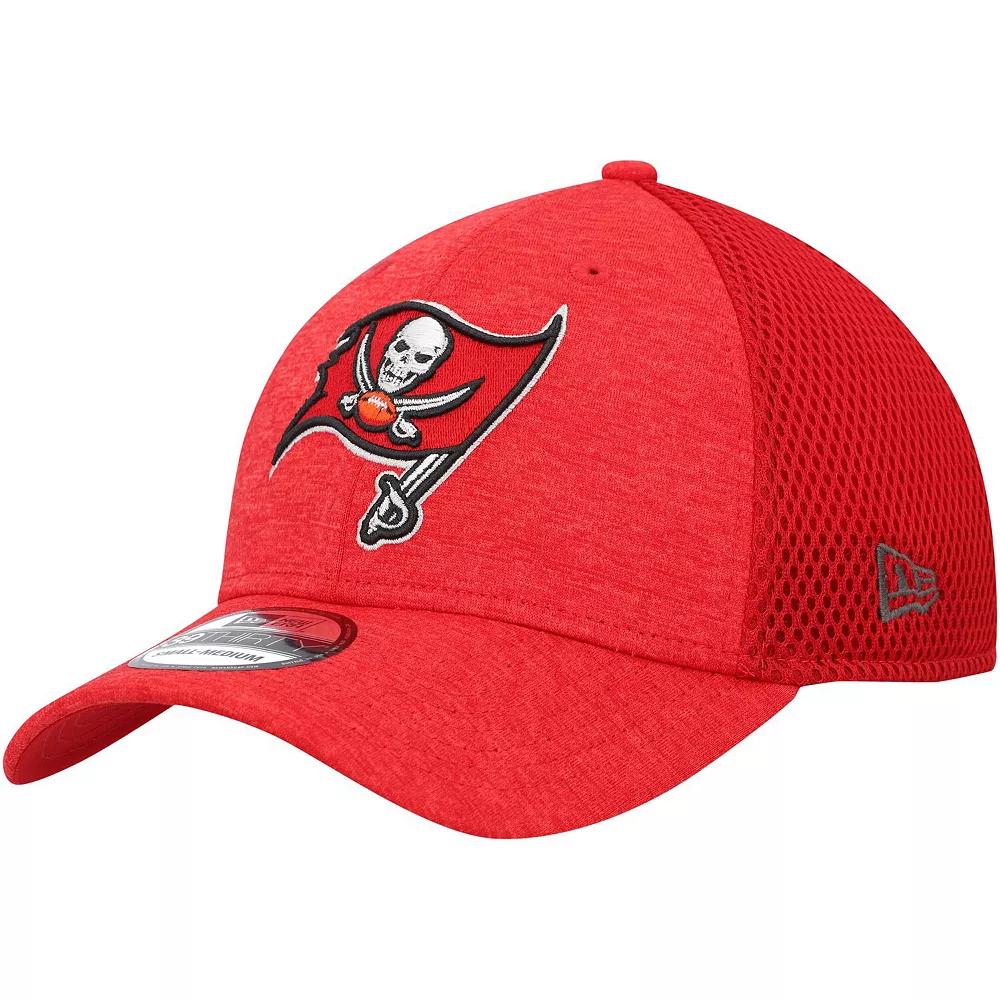 Men's New Era Red Tampa Bay Buccaneers Stripe 39THIRTY Flex Hat,  Product Image