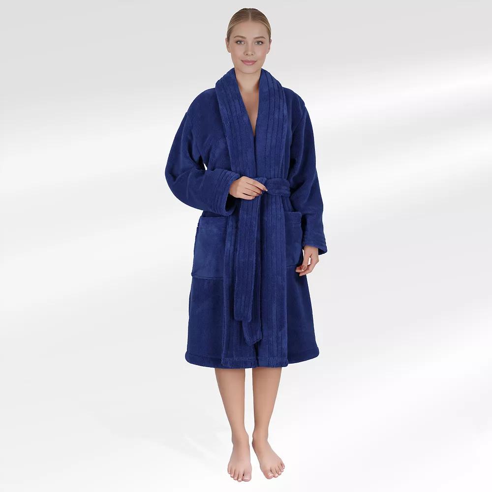 Women's American Soft Linen Long Sleeve Plush Bathbobe, Adult Unisex,  Product Image