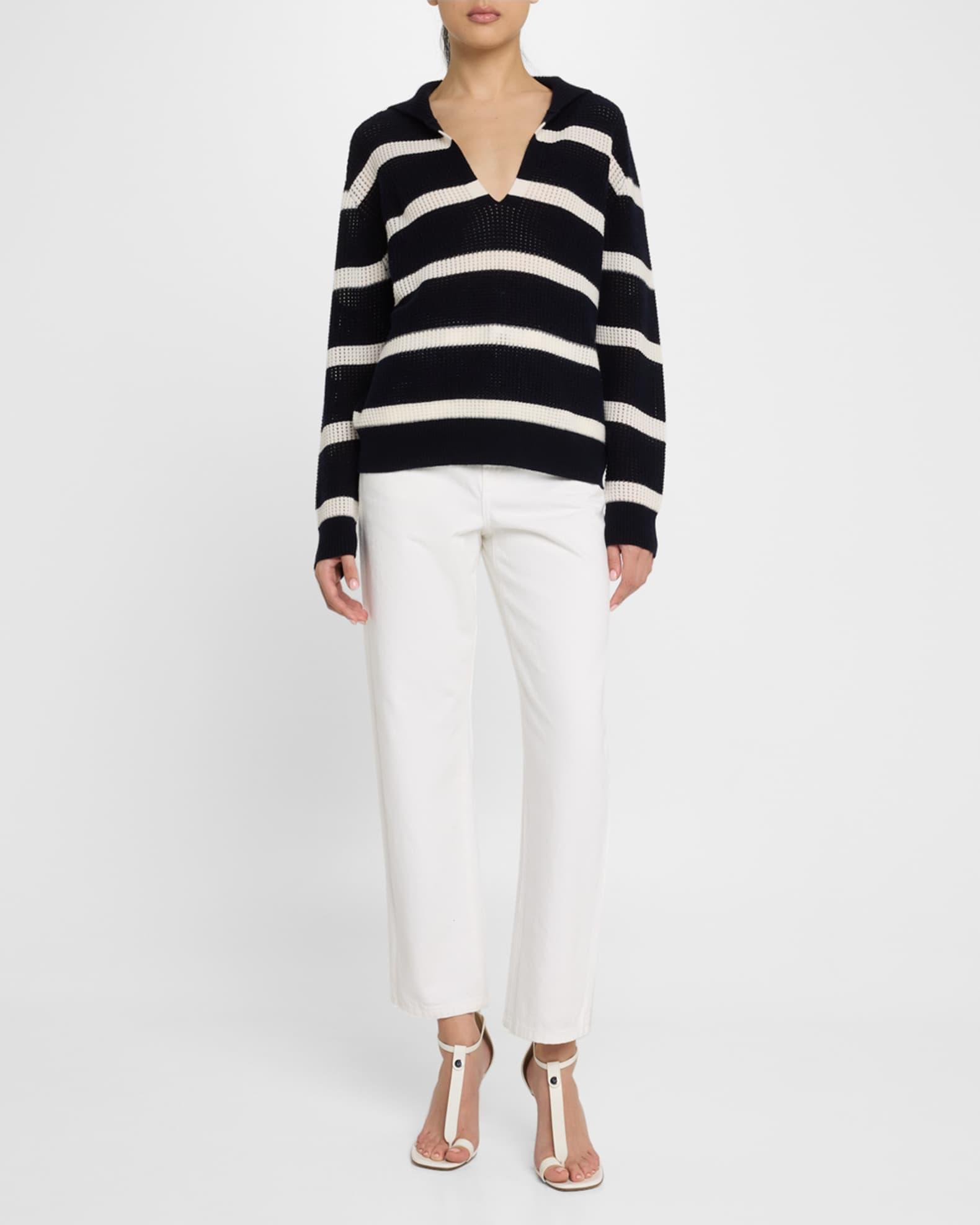 Searfino Striped Polo Sweater Product Image