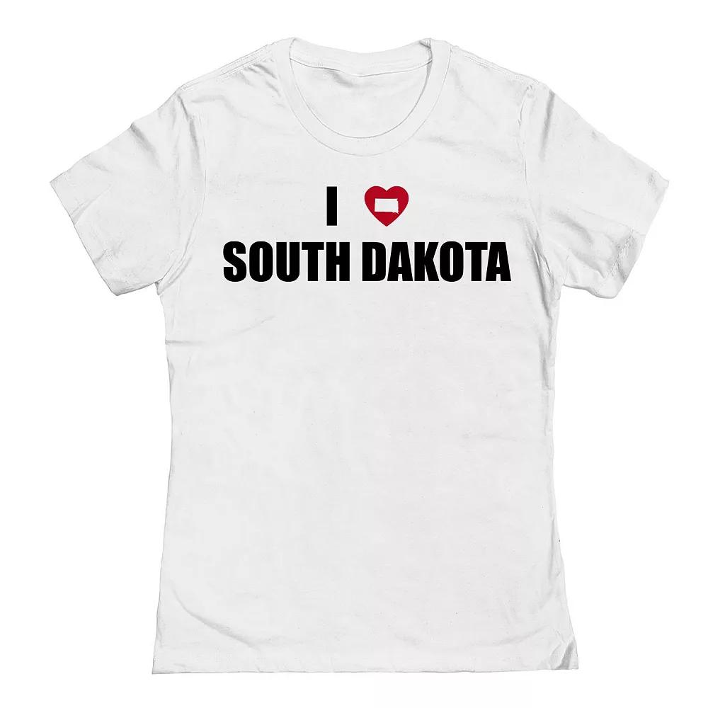 Junior's I Heart South Dakota Graphic Tee, Women's,  Product Image