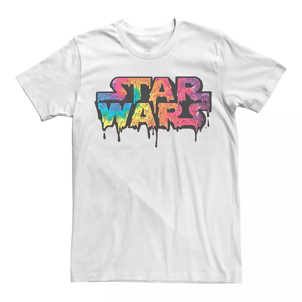 Men's Star Wars Tie Dye Drip Logo Graphic Tee,  Product Image