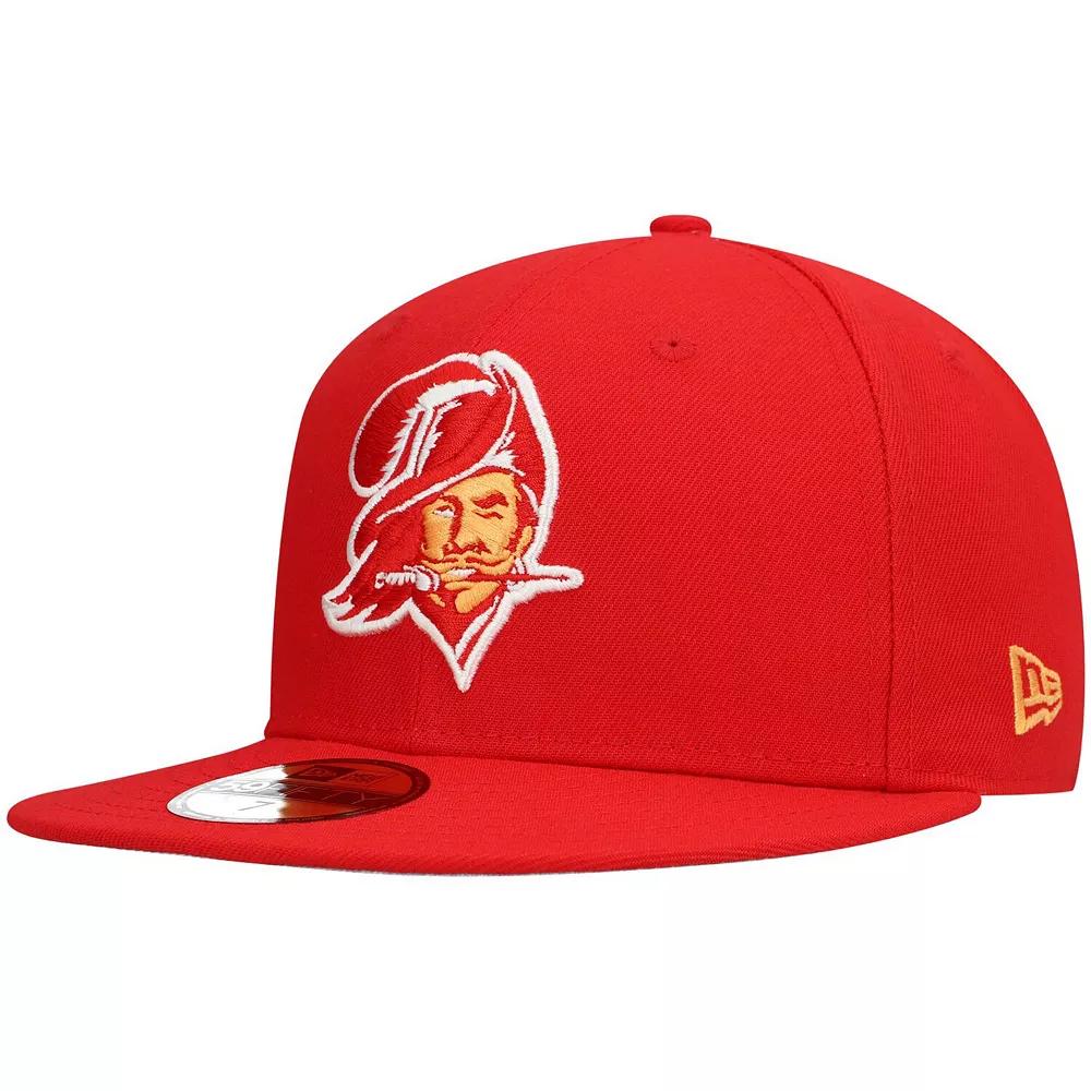 Men's New Era Red Tampa Bay Buccaneers Omaha Throwback 59FIFTY Fitted Hat, Size: 7 1/4 Product Image