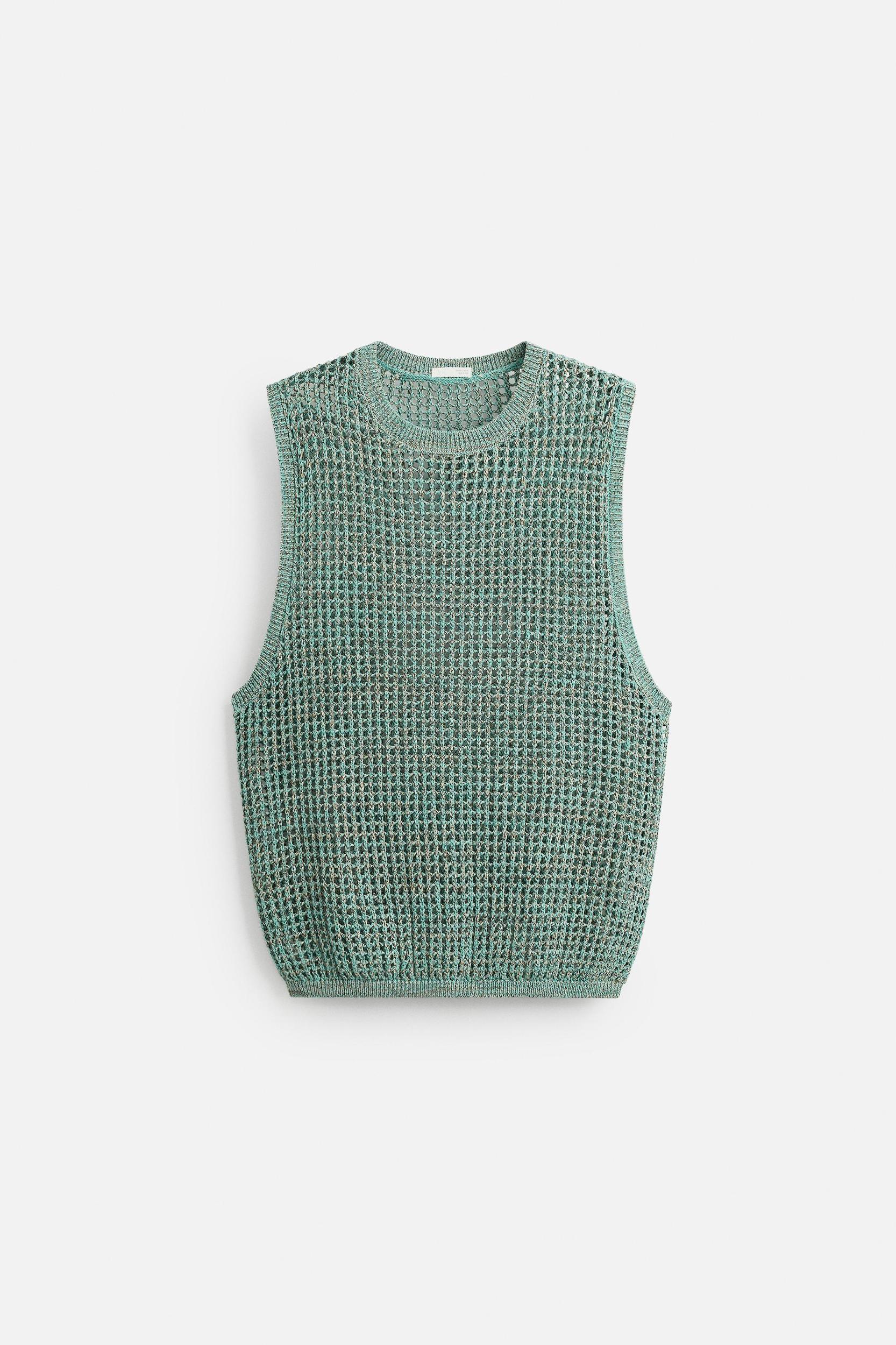 LACE KNIT VEST Product Image