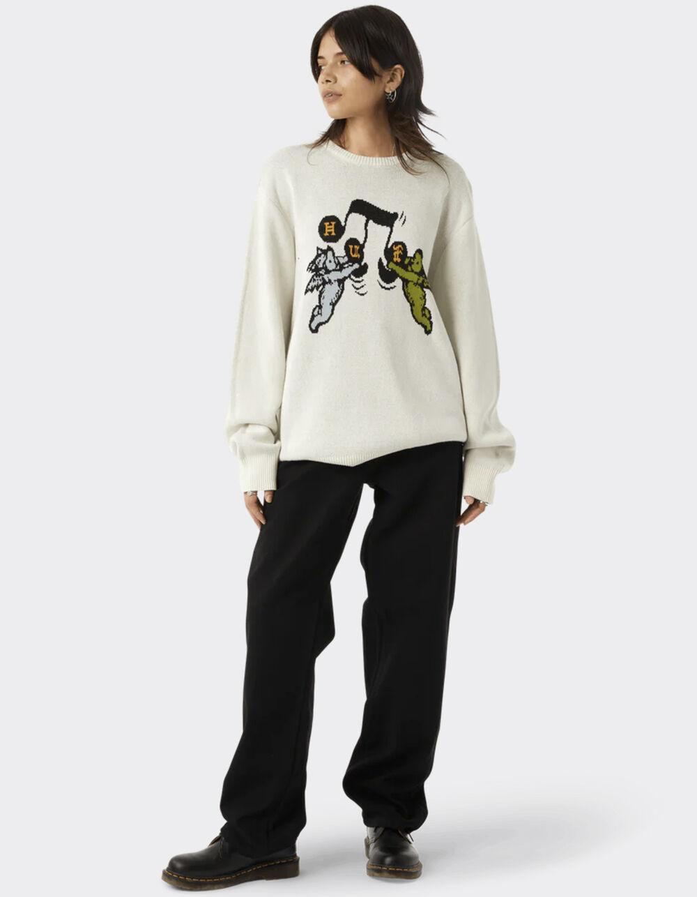 HUF Song Intarsia Mens Sweater - OFF WHITE Product Image