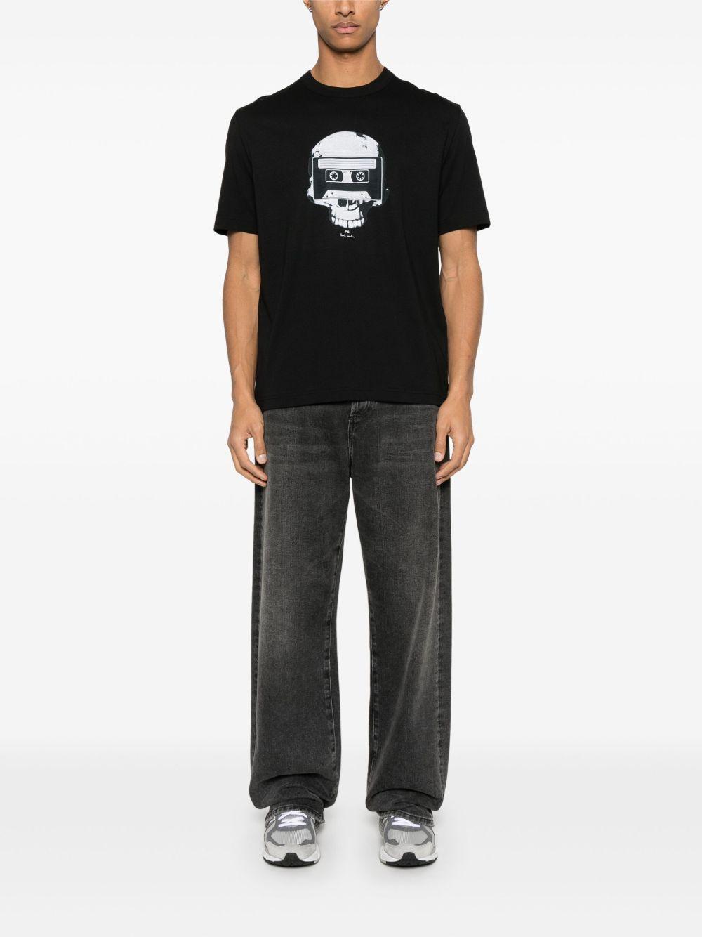 skull-tape-print T-shirt Product Image